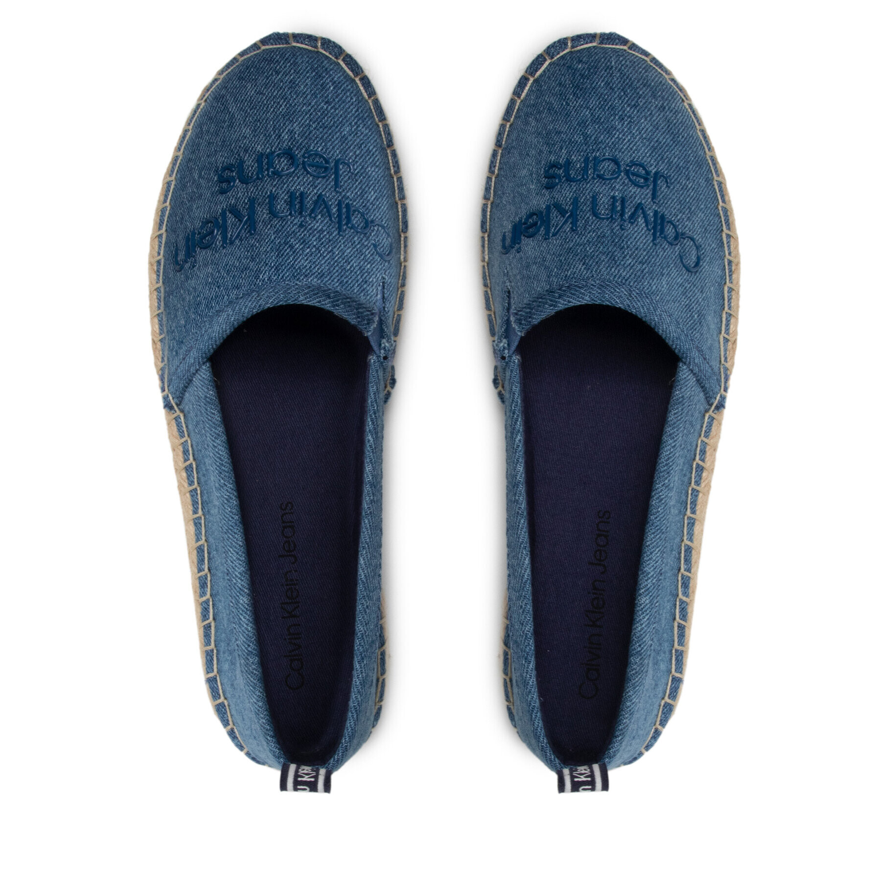 Calvin Klein Jeans Espadrilky Espadrilles Denim YW0YW00577 Modrá - Pepit.sk