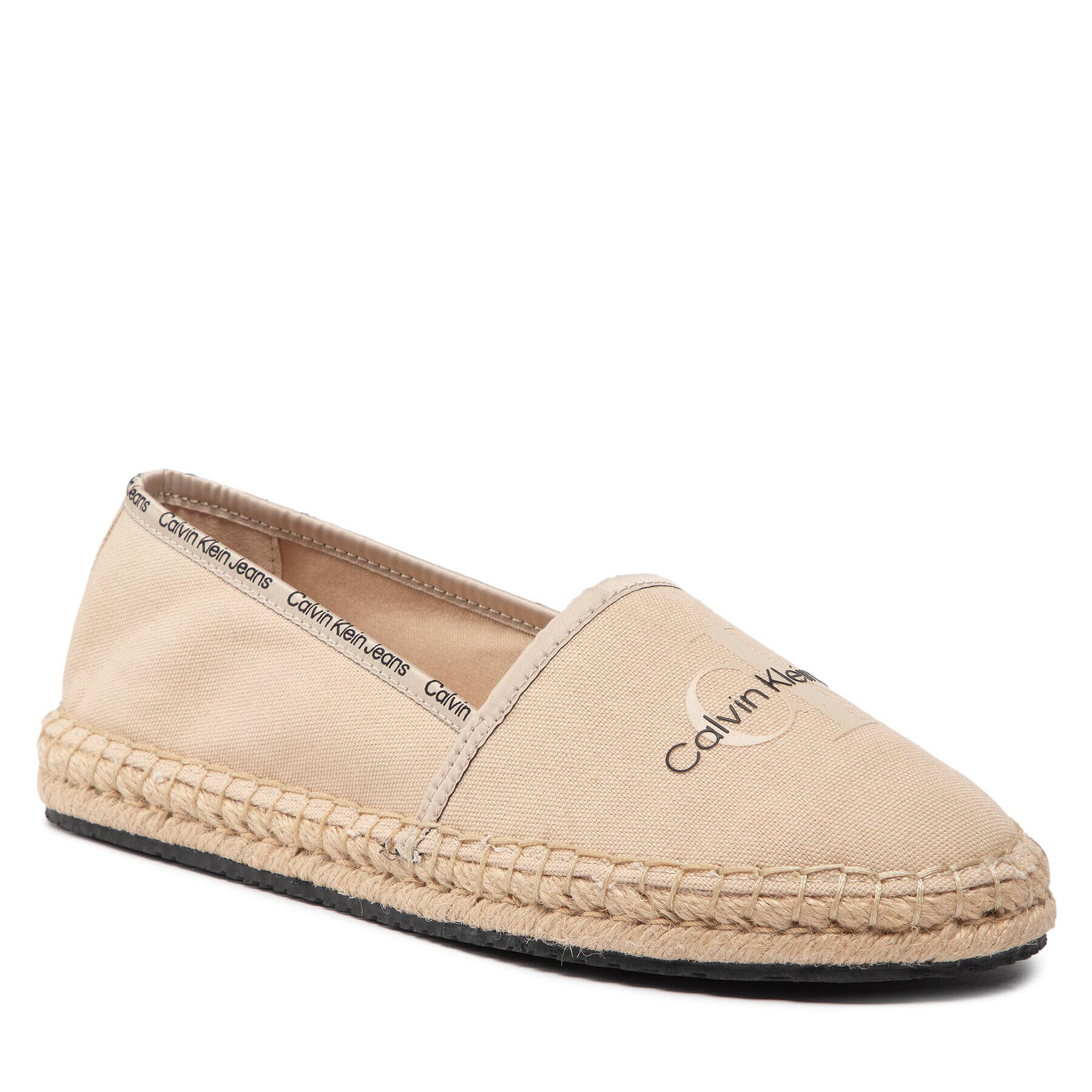 Calvin Klein Jeans Espadrilky Esparille Monogram YW0YW00660 Béžová - Pepit.sk