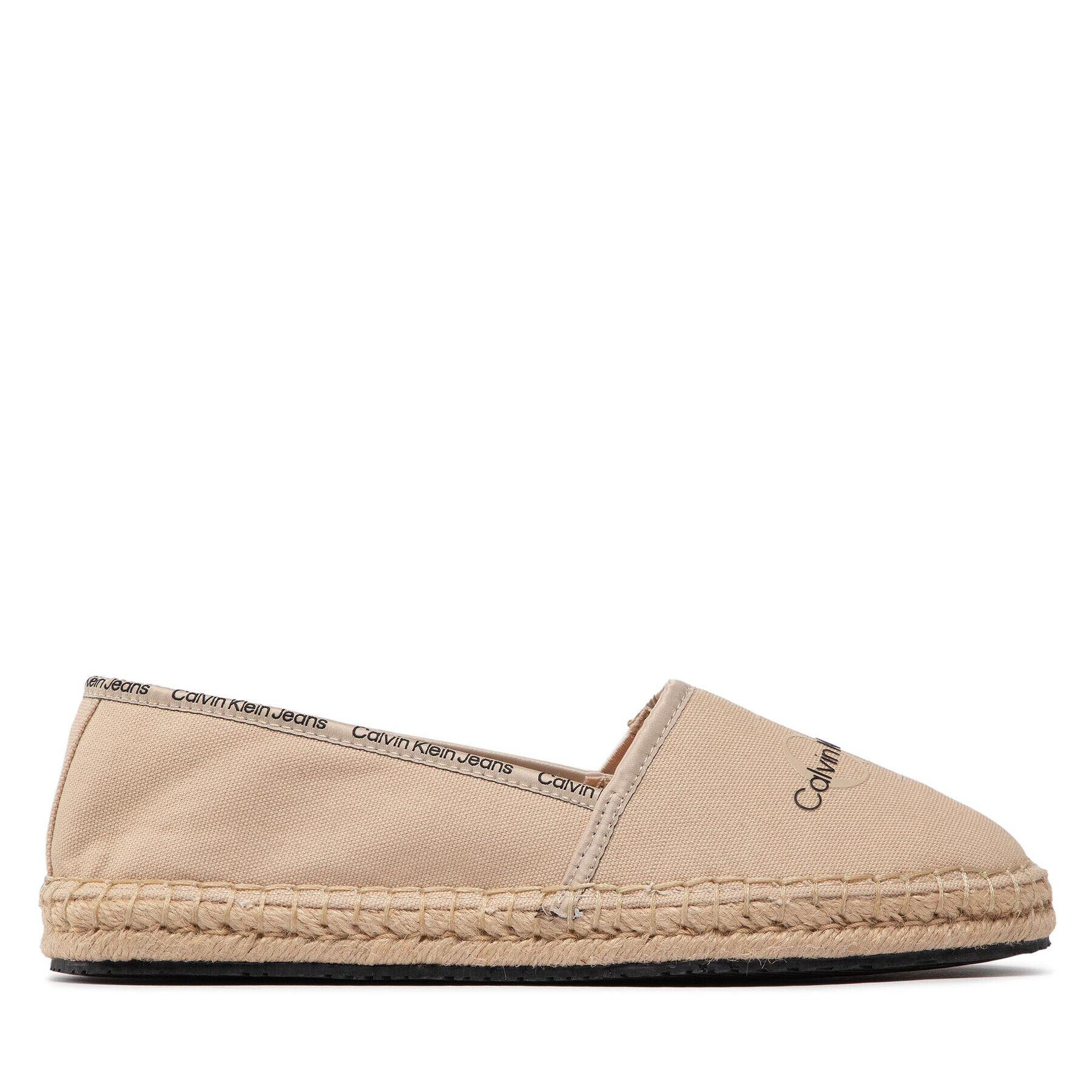 Calvin Klein Jeans Espadrilky Esparille Monogram YW0YW00660 Béžová - Pepit.sk