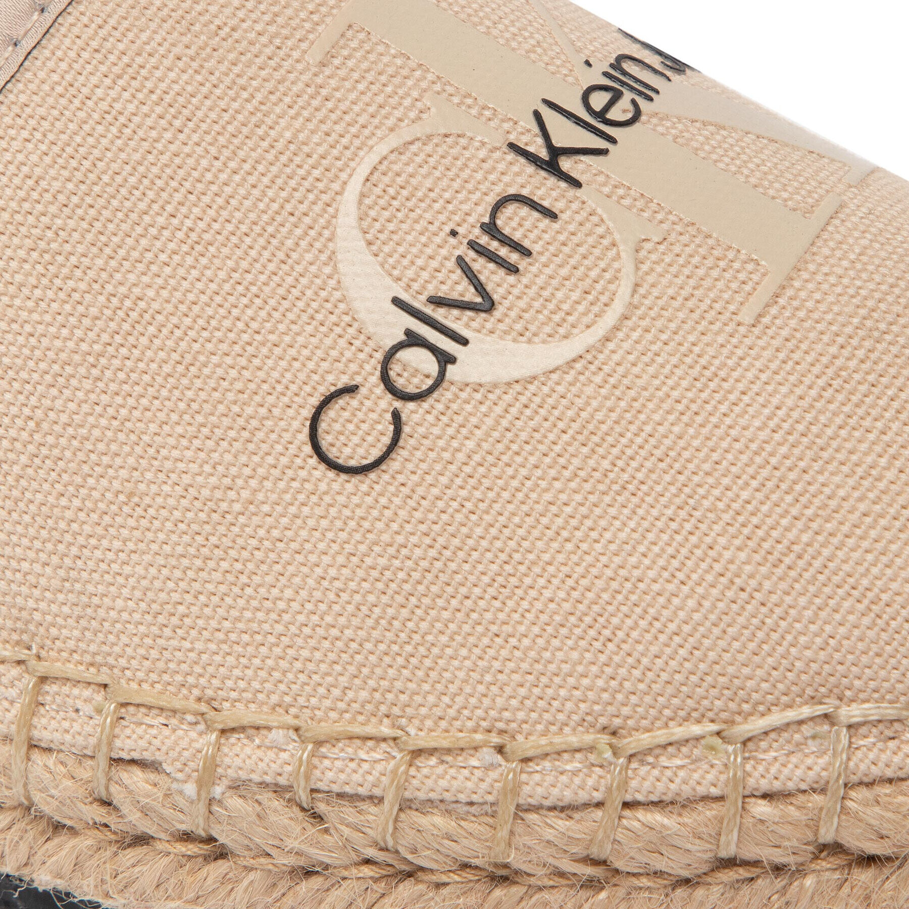 Calvin Klein Jeans Espadrilky Esparille Monogram YW0YW00660 Béžová - Pepit.sk