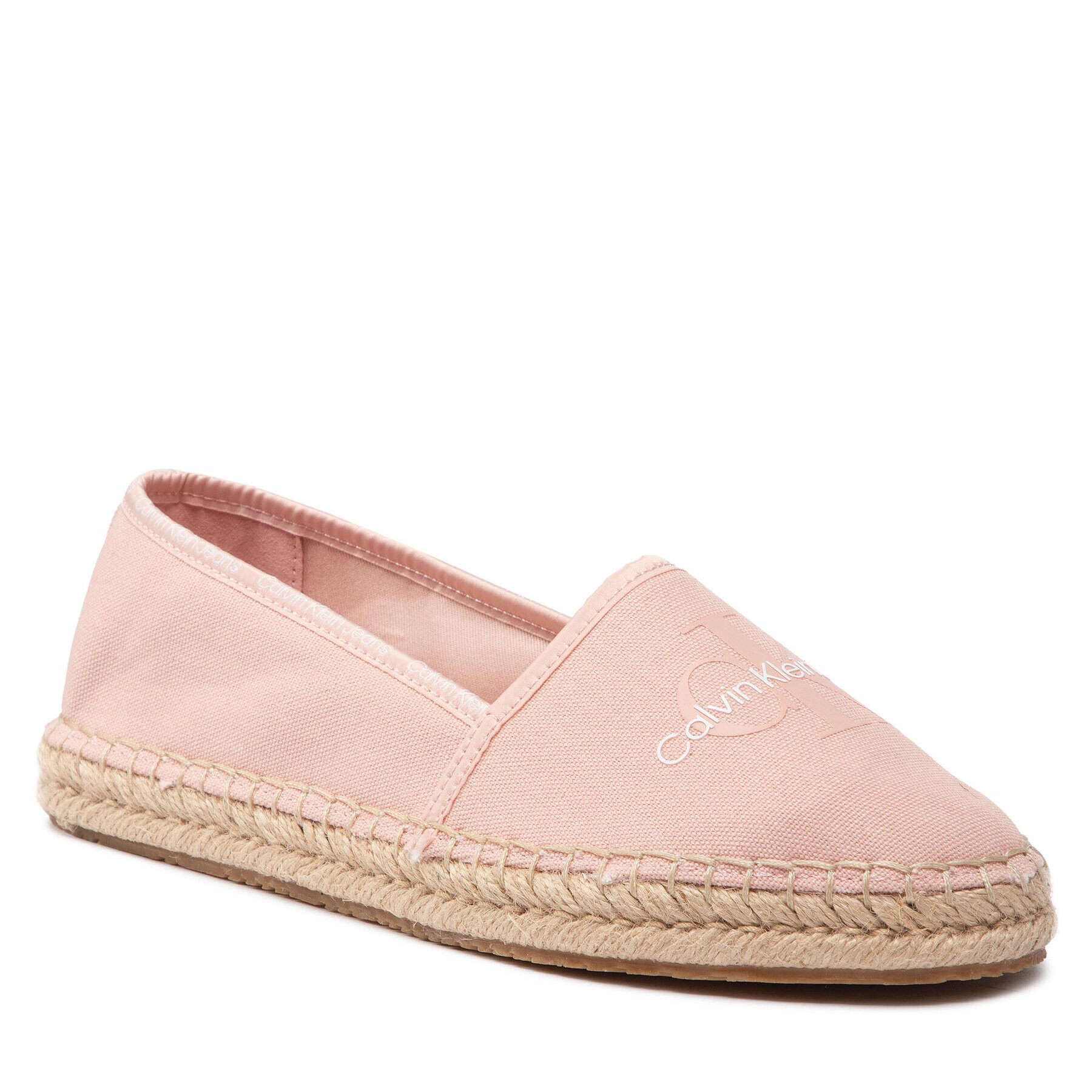 Calvin Klein Jeans Espadrilky Esparille Monogram YW0YW00660 Ružová - Pepit.sk