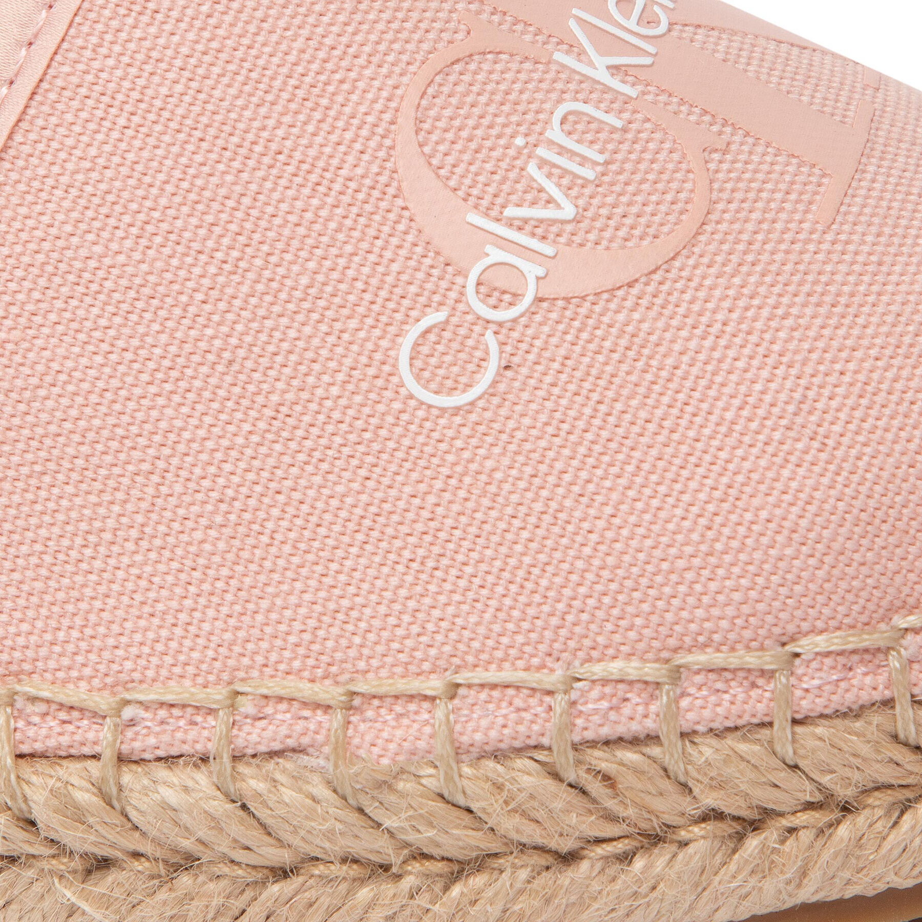 Calvin Klein Jeans Espadrilky Esparille Monogram YW0YW00660 Ružová - Pepit.sk