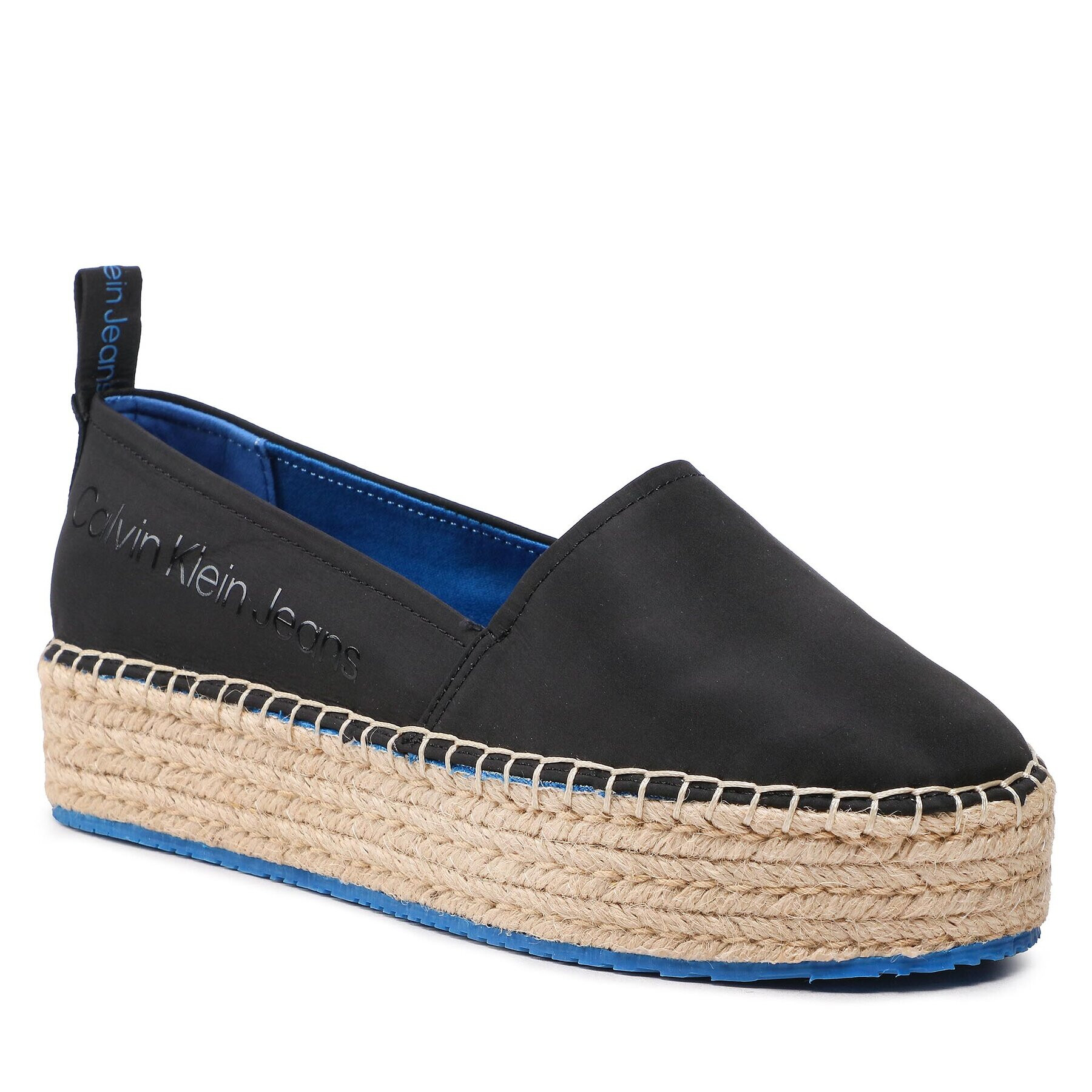 Calvin Klein Jeans Espadrilky Flatform Espadrille Soft Ny YW0YW00989 Čierna - Pepit.sk