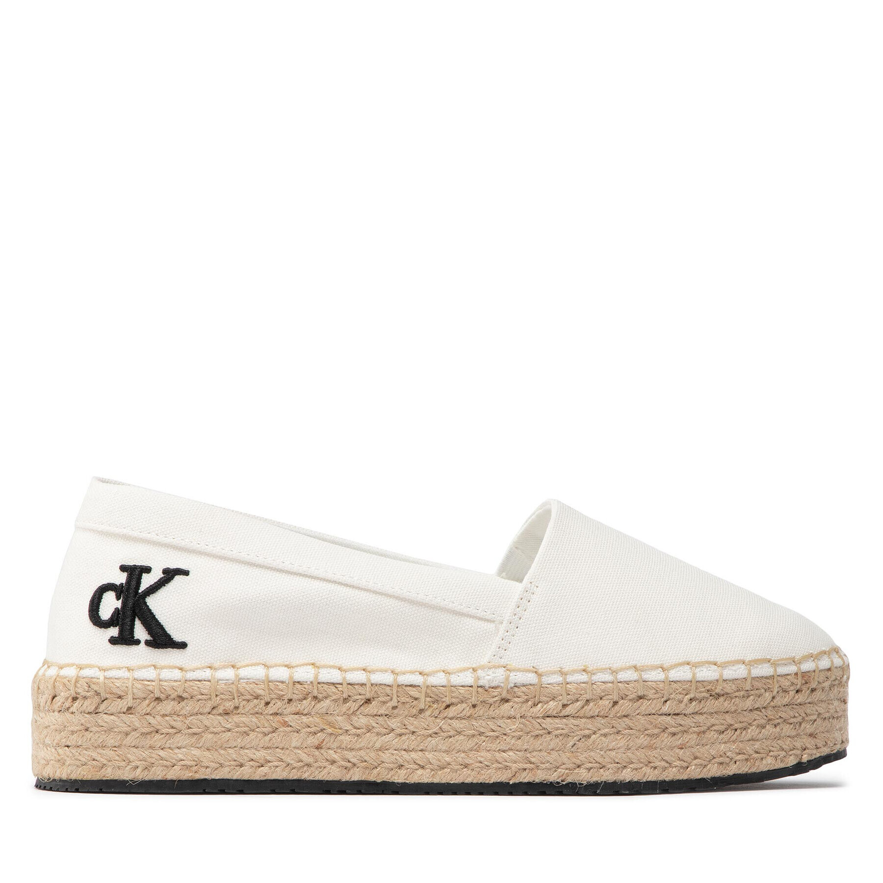 Calvin Klein Jeans Espadrilky Flatform Espadrille YW0YW00661 Biela - Pepit.sk