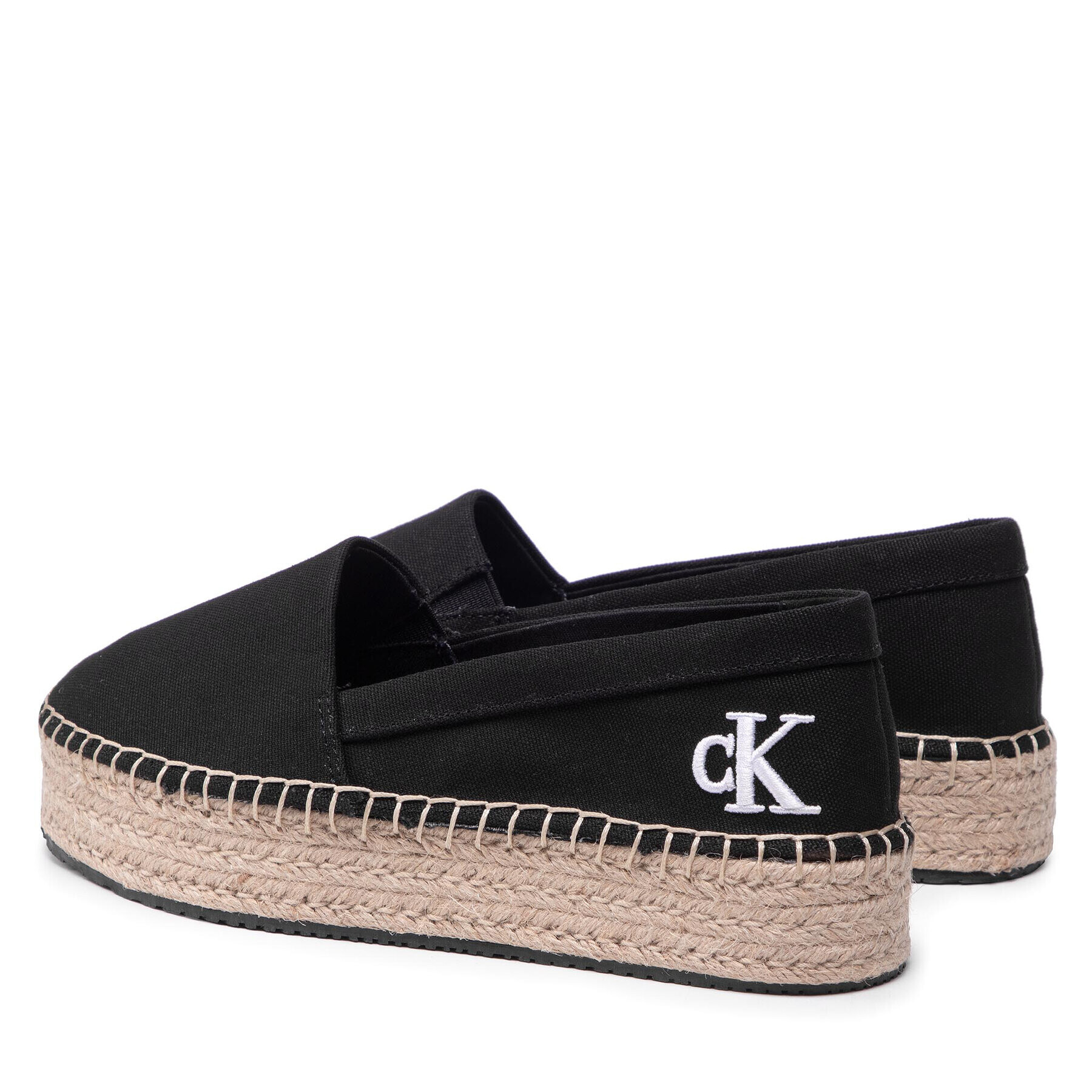 Calvin Klein Jeans Espadrilky Flatform Espadrille YW0YW00661 Čierna - Pepit.sk