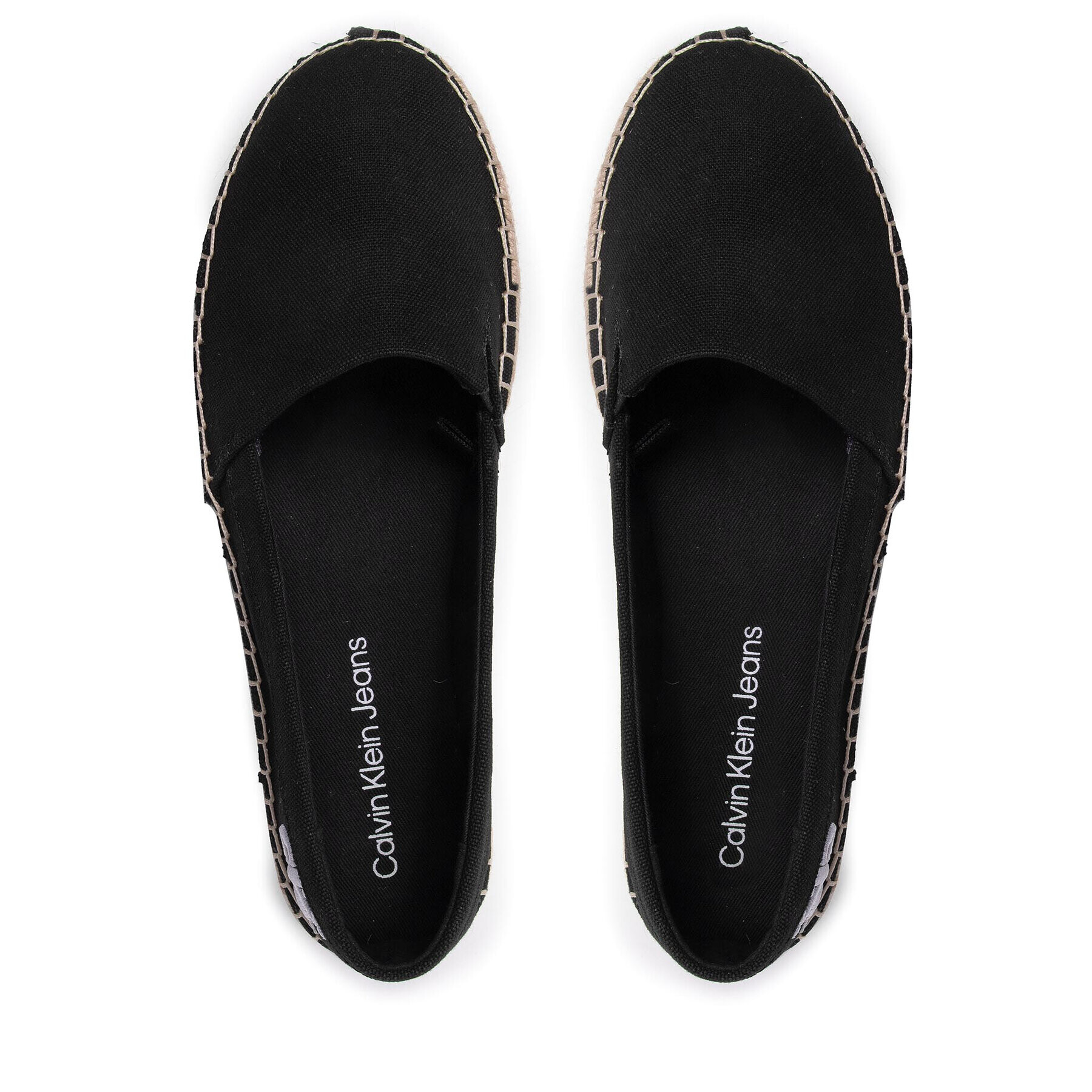 Calvin Klein Jeans Espadrilky Flatform Espadrille YW0YW00661 Čierna - Pepit.sk