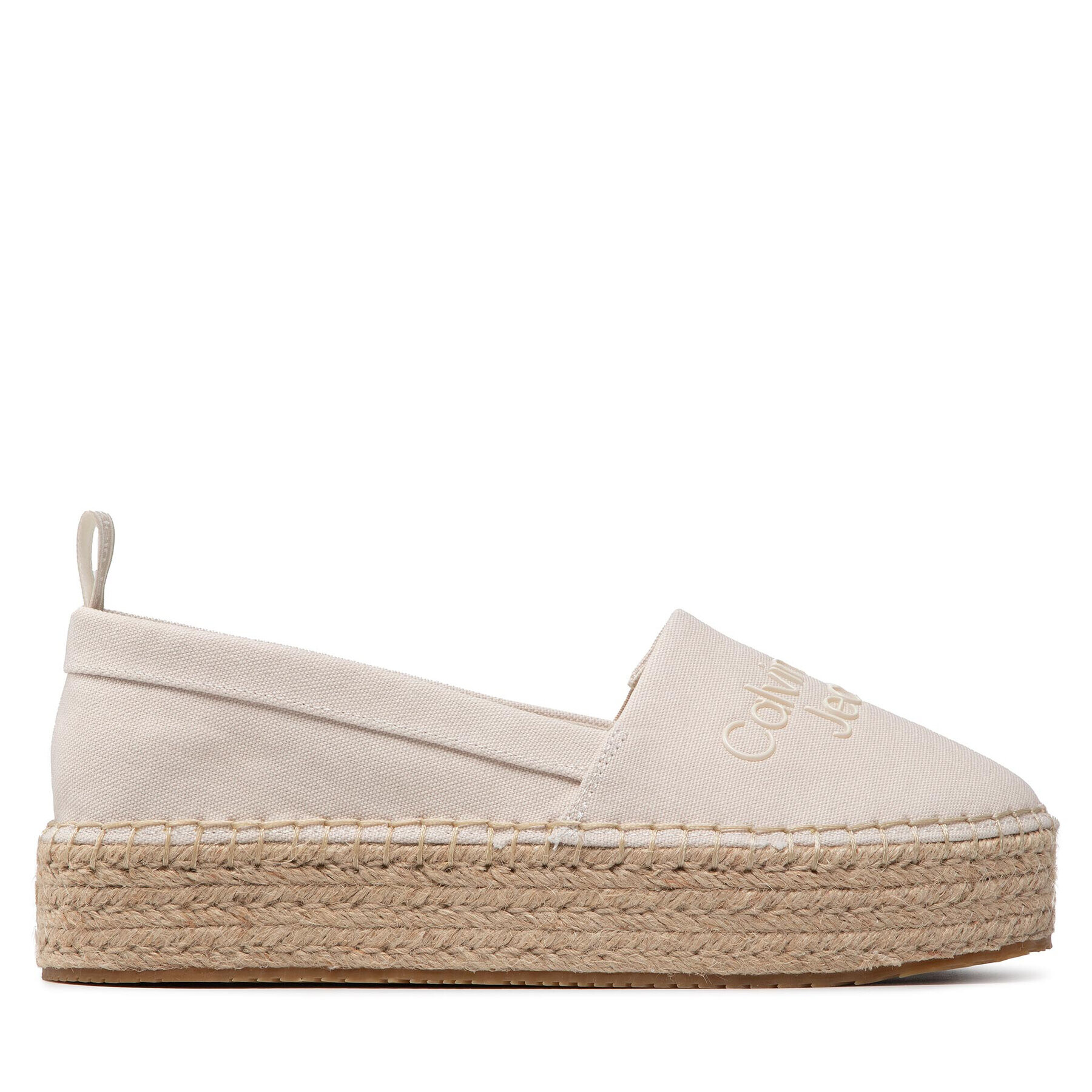 Calvin Klein Jeans Espadrilky Flatform Espadrilles YW0YW00579 Béžová - Pepit.sk