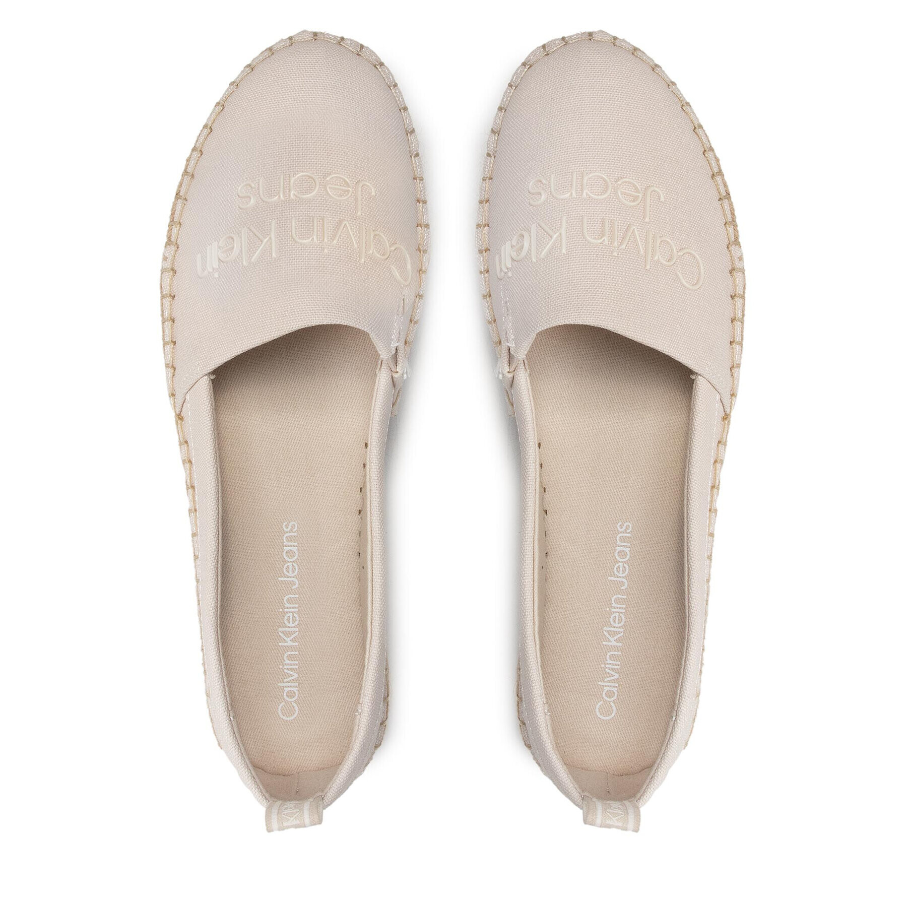 Calvin Klein Jeans Espadrilky Flatform Espadrilles YW0YW00579 Béžová - Pepit.sk