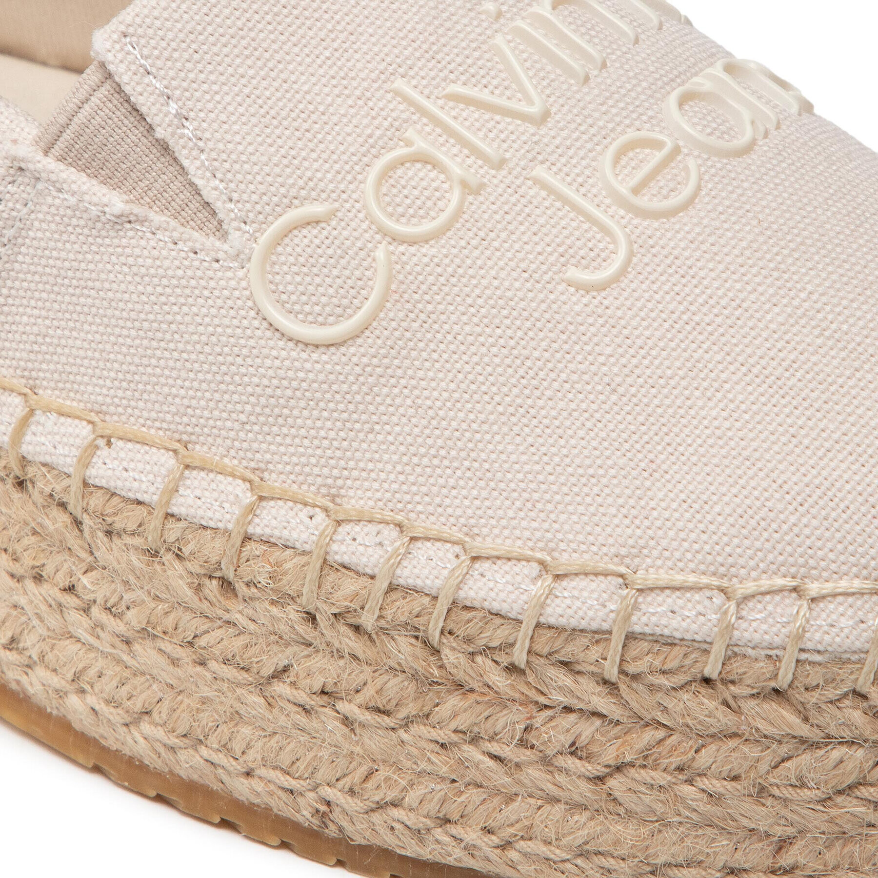 Calvin Klein Jeans Espadrilky Flatform Espadrilles YW0YW00579 Béžová - Pepit.sk