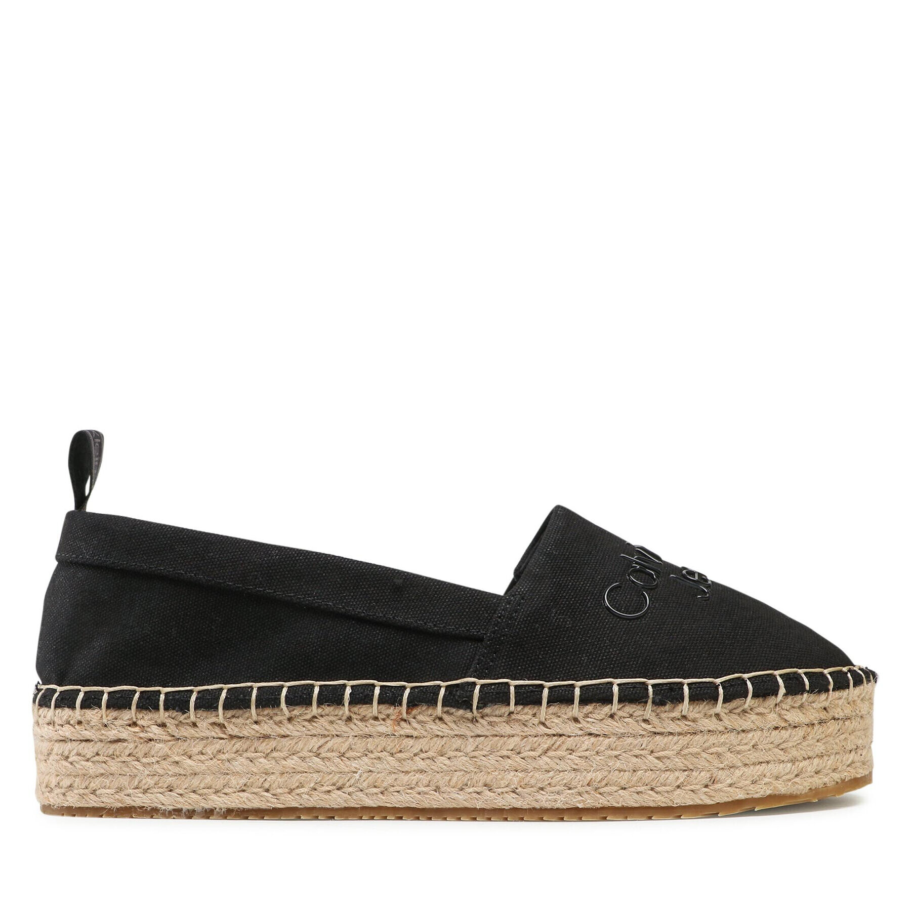 Calvin Klein Jeans Espadrilky Flatform Espadrilles YW0YW00579 Čierna - Pepit.sk