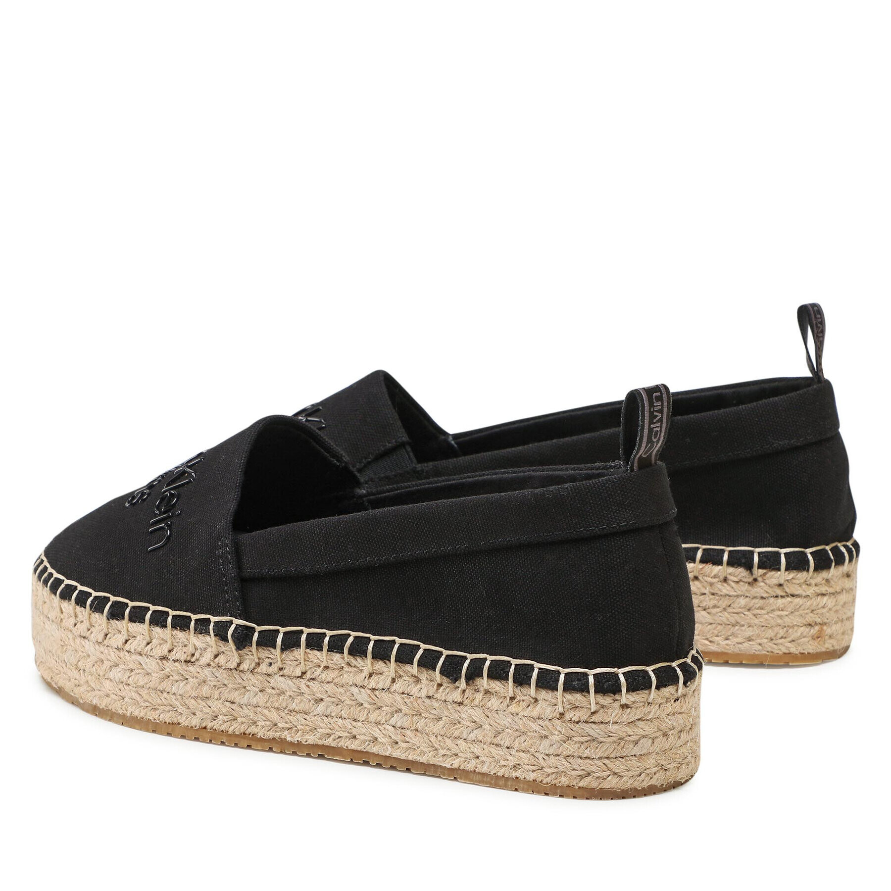 Calvin Klein Jeans Espadrilky Flatform Espadrilles YW0YW00579 Čierna - Pepit.sk