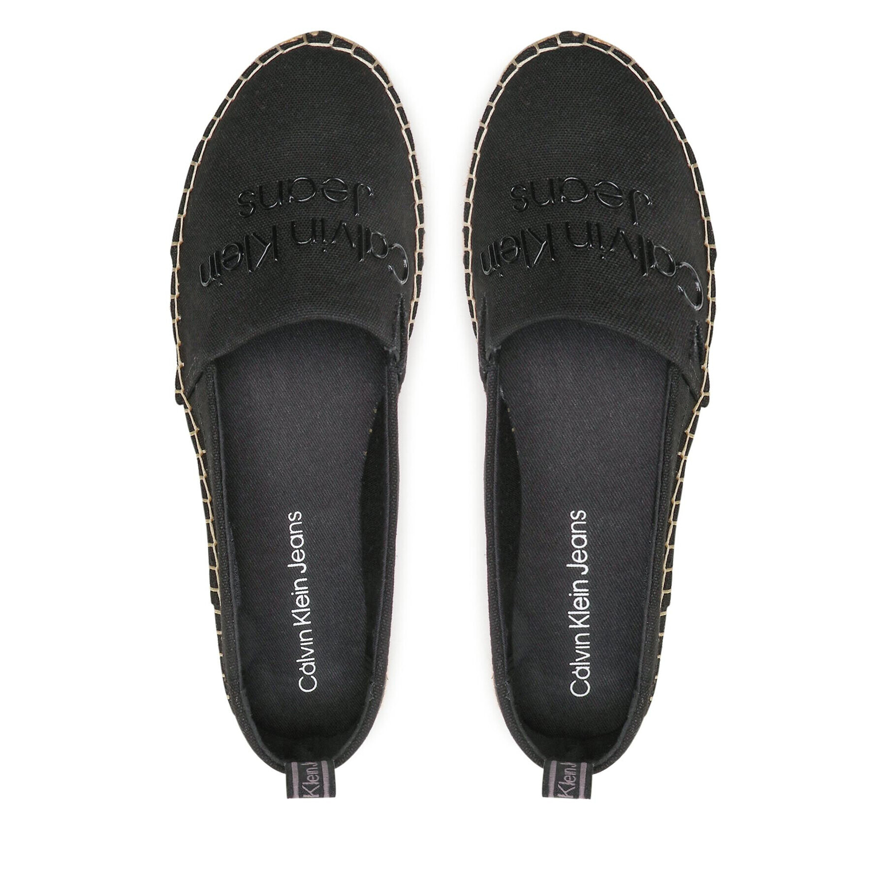 Calvin Klein Jeans Espadrilky Flatform Espadrilles YW0YW00579 Čierna - Pepit.sk