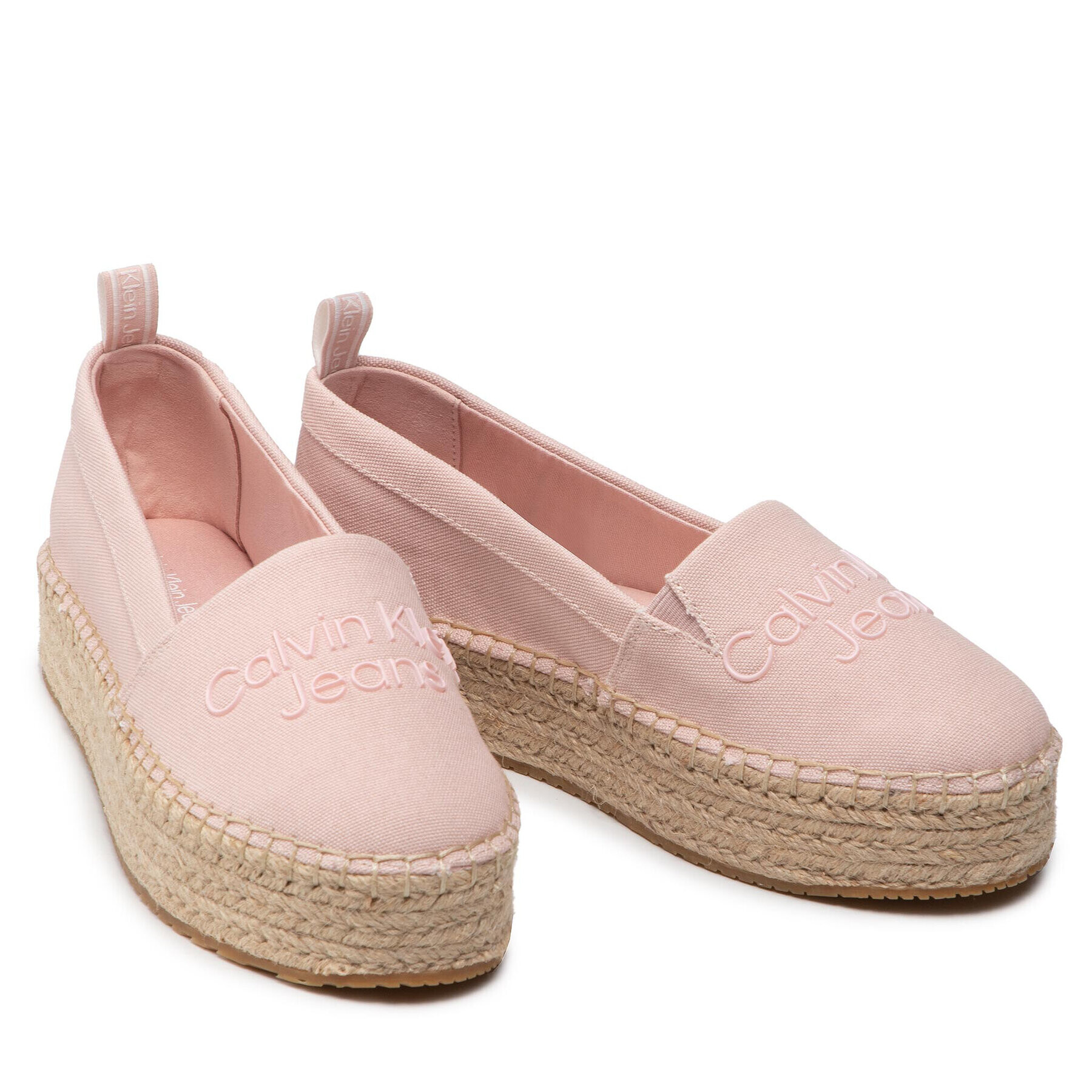 Calvin Klein Jeans Espadrilky Flatform Espadrilles YW0YW00579 Ružová - Pepit.sk