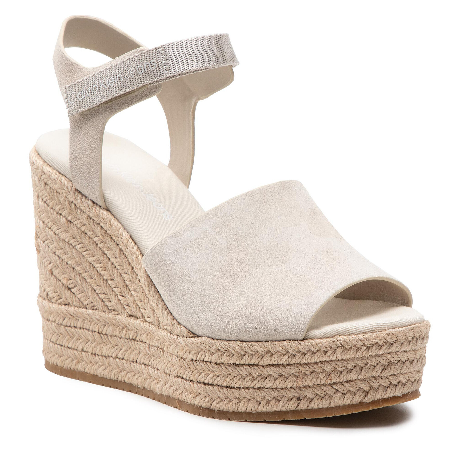 Calvin Klein Jeans Espadrilky Wedge Sandal Ankle Clip Su YW0YW00571 Béžová - Pepit.sk