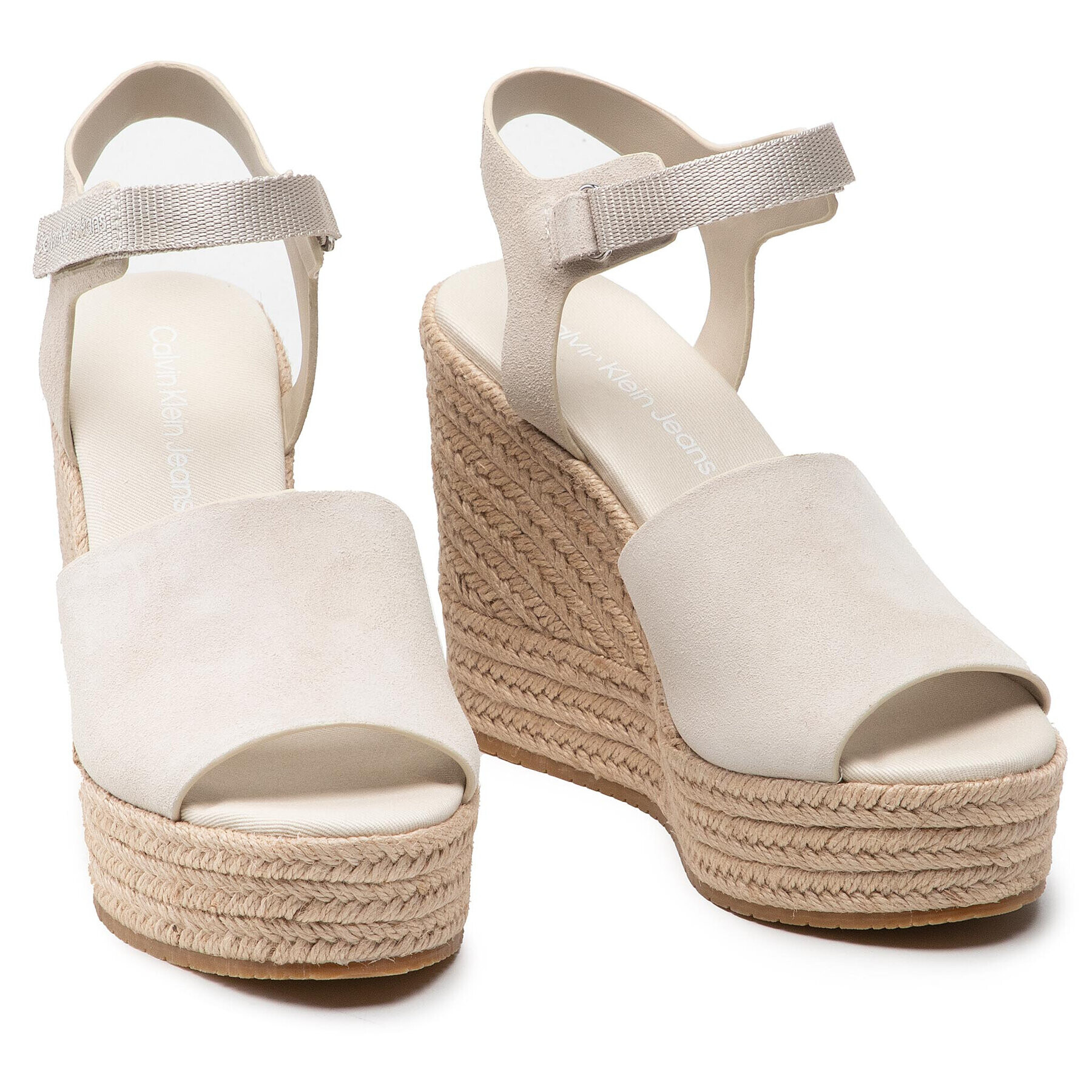 Calvin Klein Jeans Espadrilky Wedge Sandal Ankle Clip Su YW0YW00571 Béžová - Pepit.sk