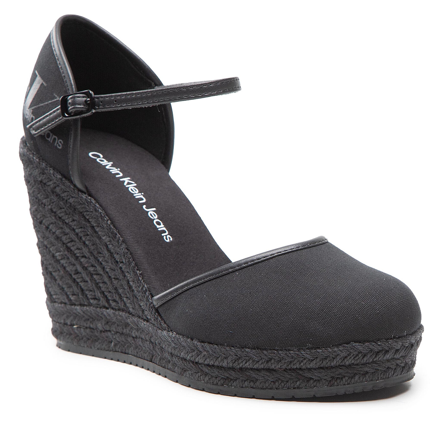 Calvin Klein Jeans Espadrilky Wedge Sandal Close Toe Co YW0YW00569 Čierna - Pepit.sk