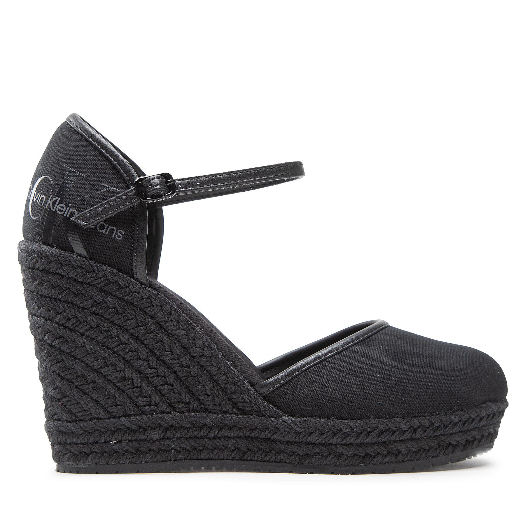 Calvin Klein Jeans Espadrilky Wedge Sandal Close Toe Co YW0YW00569 Čierna - Pepit.sk