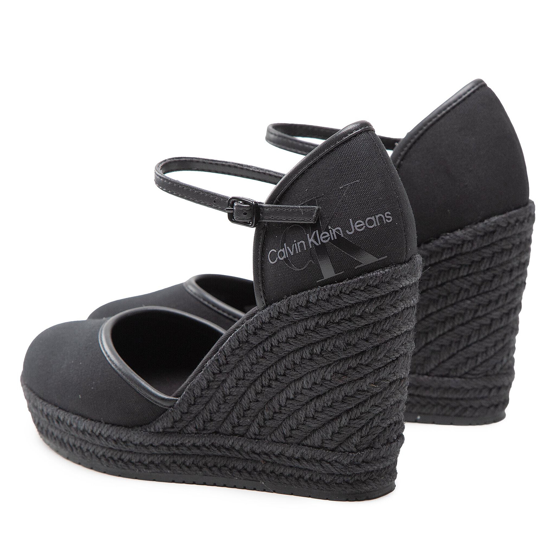 Calvin Klein Jeans Espadrilky Wedge Sandal Close Toe Co YW0YW00569 Čierna - Pepit.sk