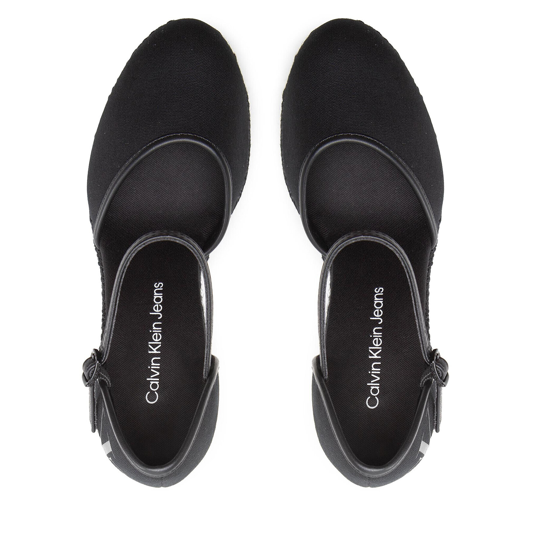 Calvin Klein Jeans Espadrilky Wedge Sandal Close Toe Co YW0YW00569 Čierna - Pepit.sk