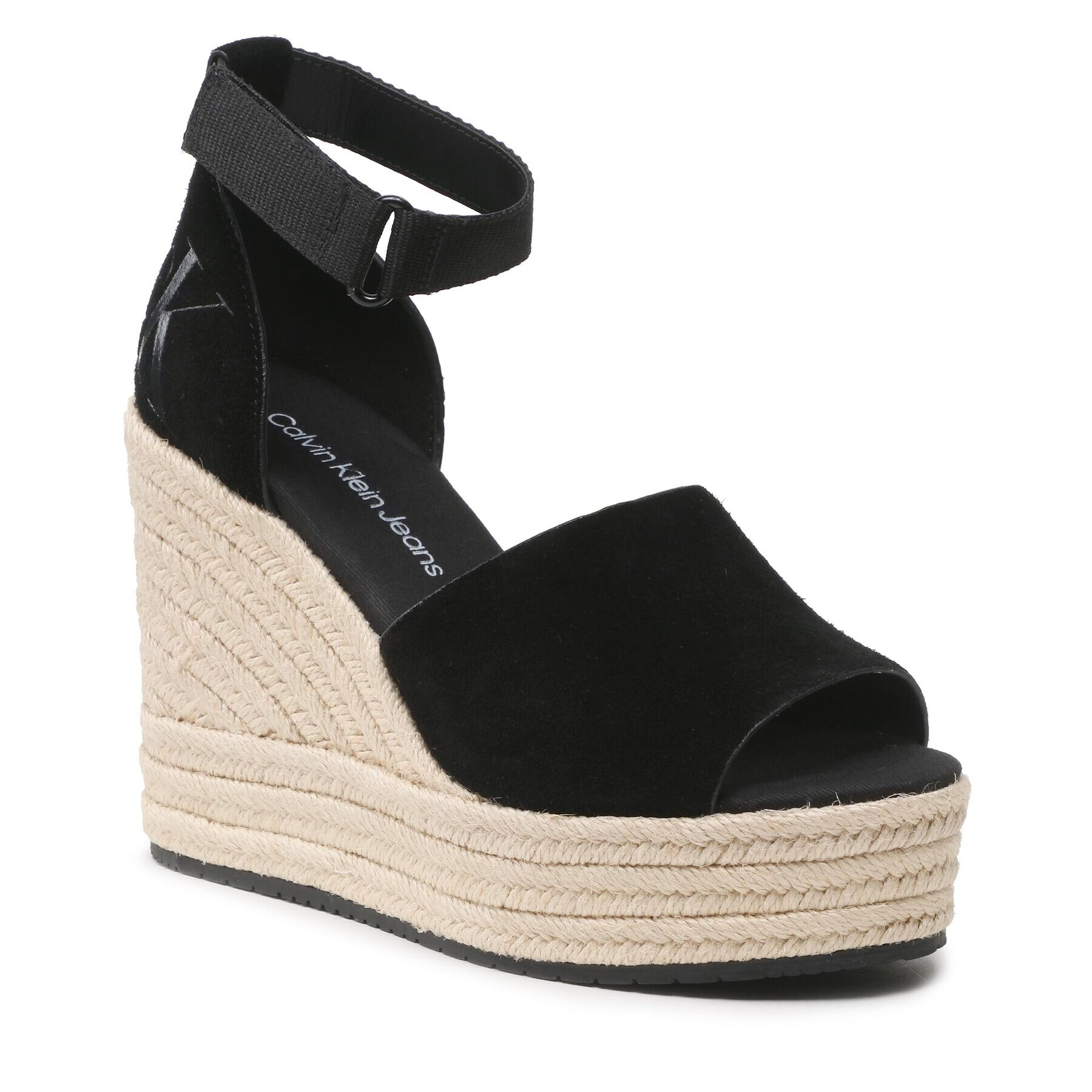 Calvin Klein Jeans Espadrilky YW0YW00963 Čierna - Pepit.sk