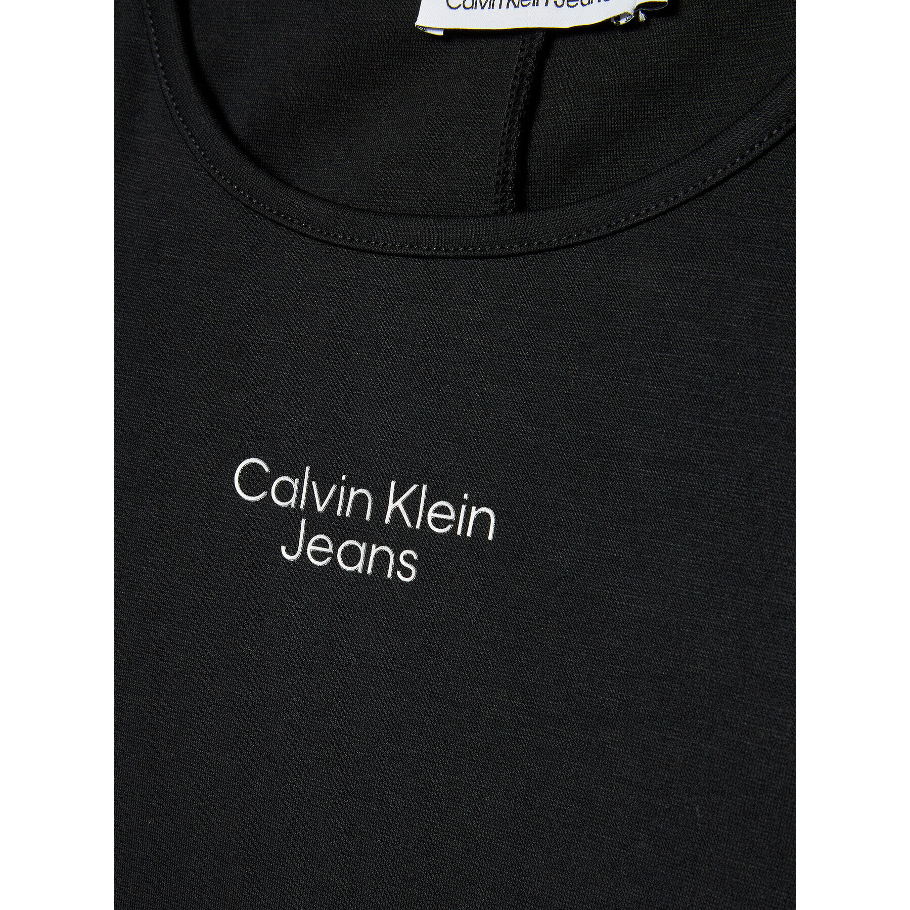 Calvin Klein Jeans Každodenné šaty Cut Out Punto IG0IG01560 Čierna Regular Fit - Pepit.sk