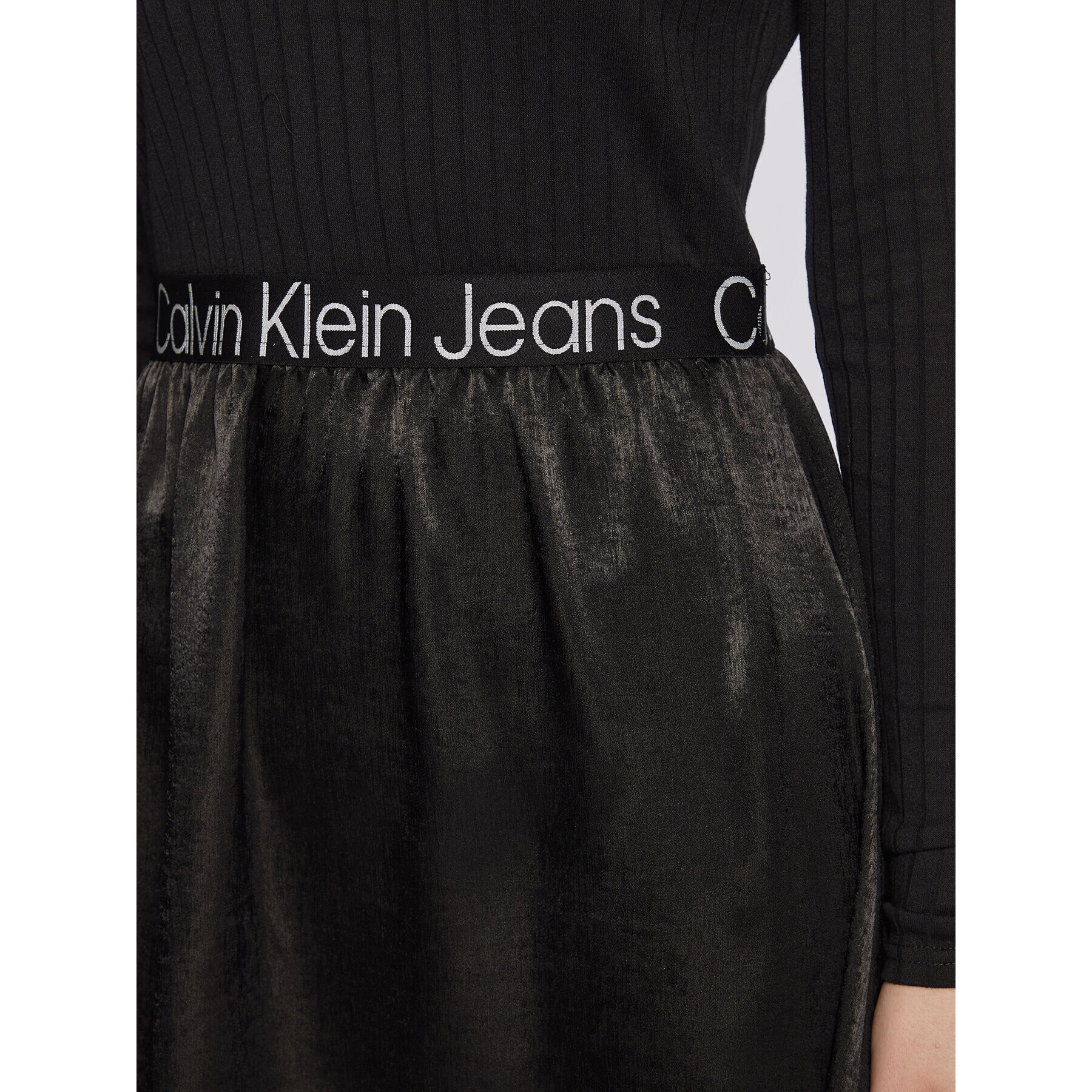 Calvin Klein Jeans Každodenné šaty J20J219989 Čierna Slim Fit - Pepit.sk