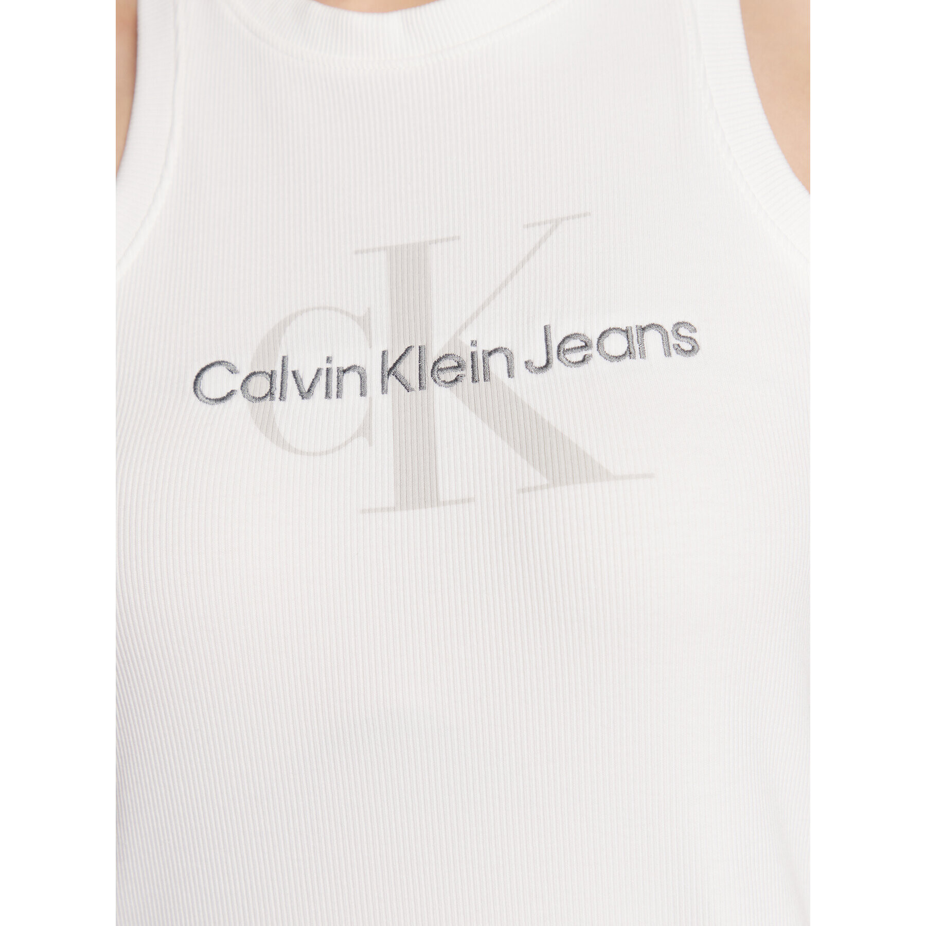 Calvin Klein Jeans Každodenné šaty J20J220754 Biela Slim Fit - Pepit.sk