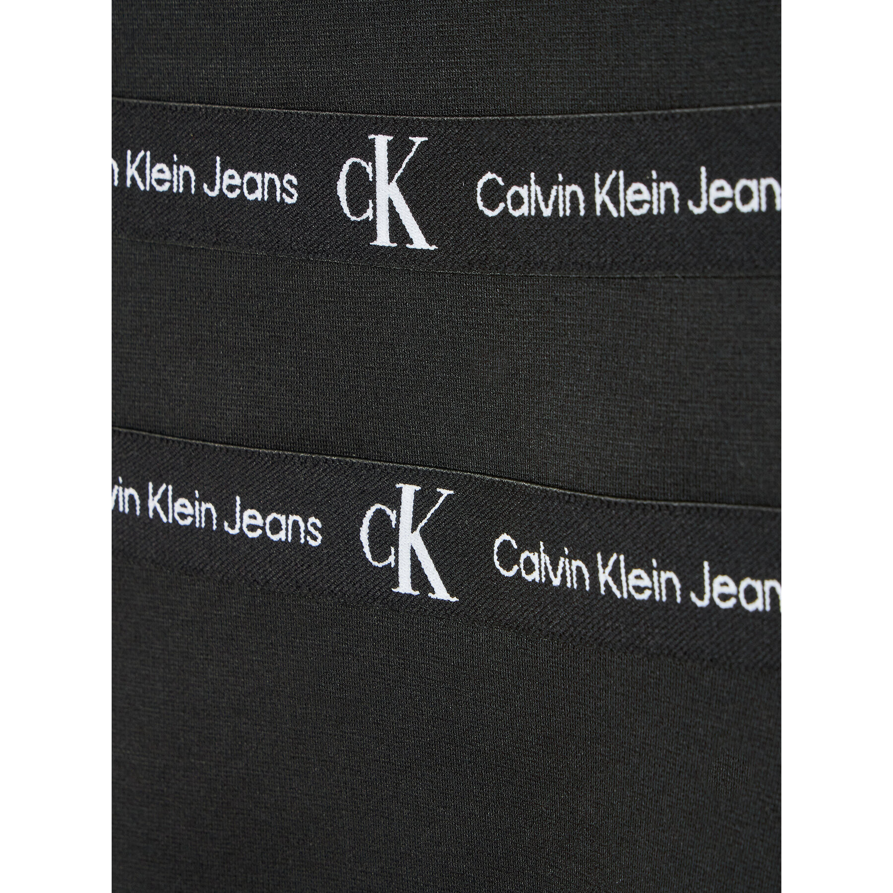 Calvin Klein Jeans Každodenné šaty Logo Tape Punto IG0IG01413 Čierna Slim Fit - Pepit.sk