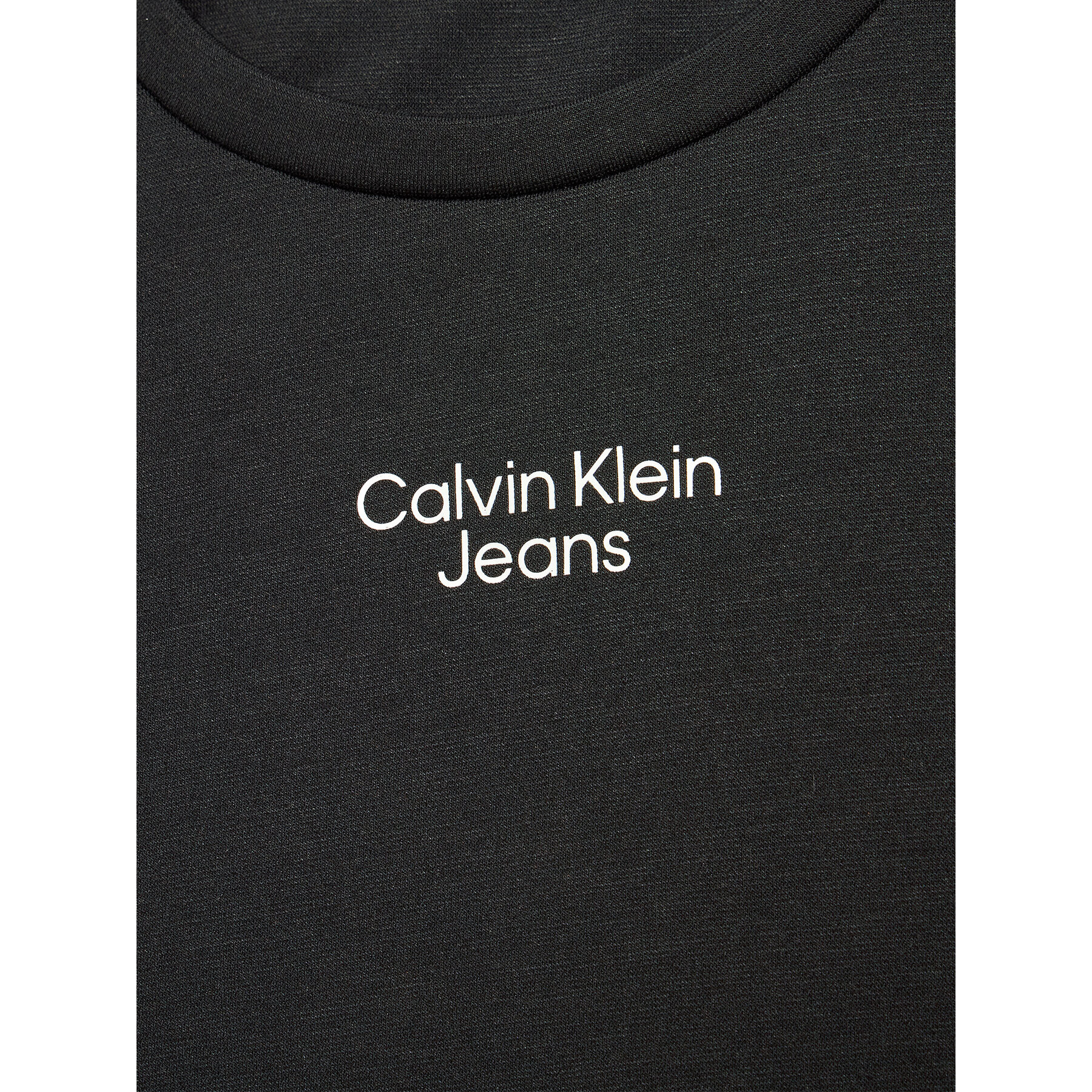 Calvin Klein Jeans Každodenné šaty Stacked Logo Punto IG0IG01414 Čierna Slim Fit - Pepit.sk