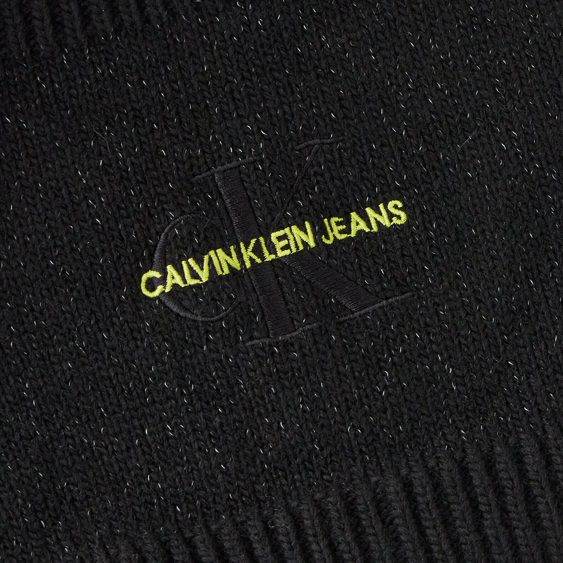 Calvin Klein Jeans Komínový šál Knitted Reflective Snood K50K507192 Čierna - Pepit.sk