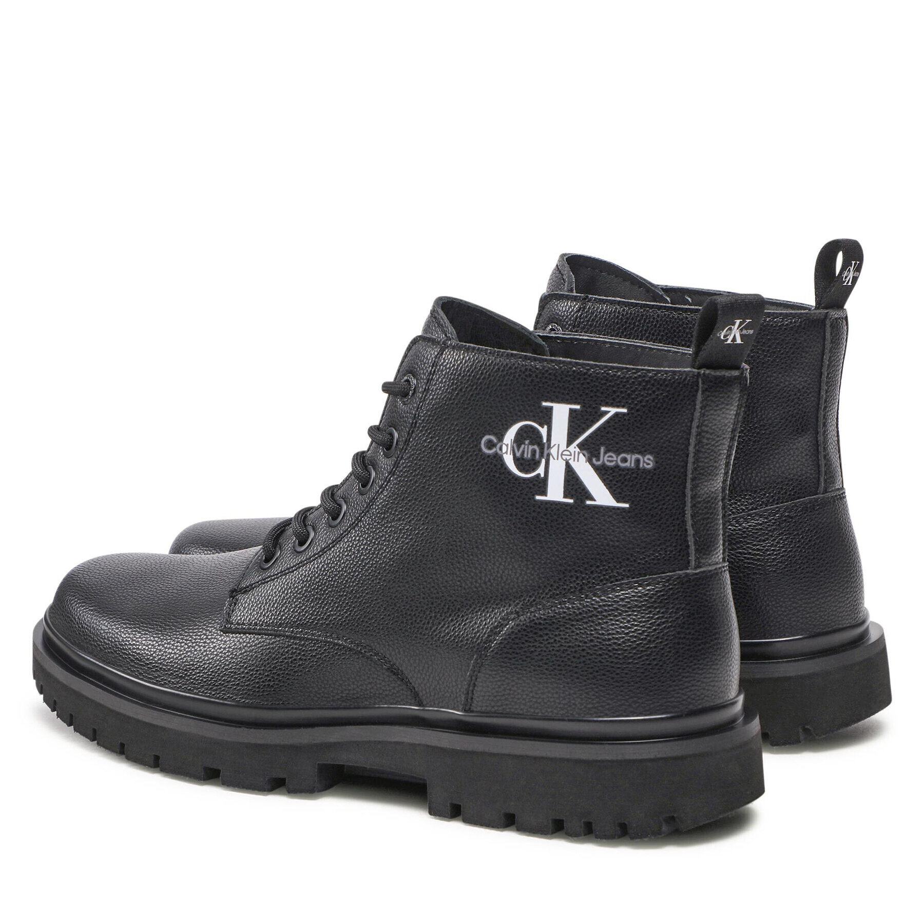 Calvin Klein Jeans Outdoorová obuv Lug Mid Laceup Boot YM0YM00543 Čierna - Pepit.sk