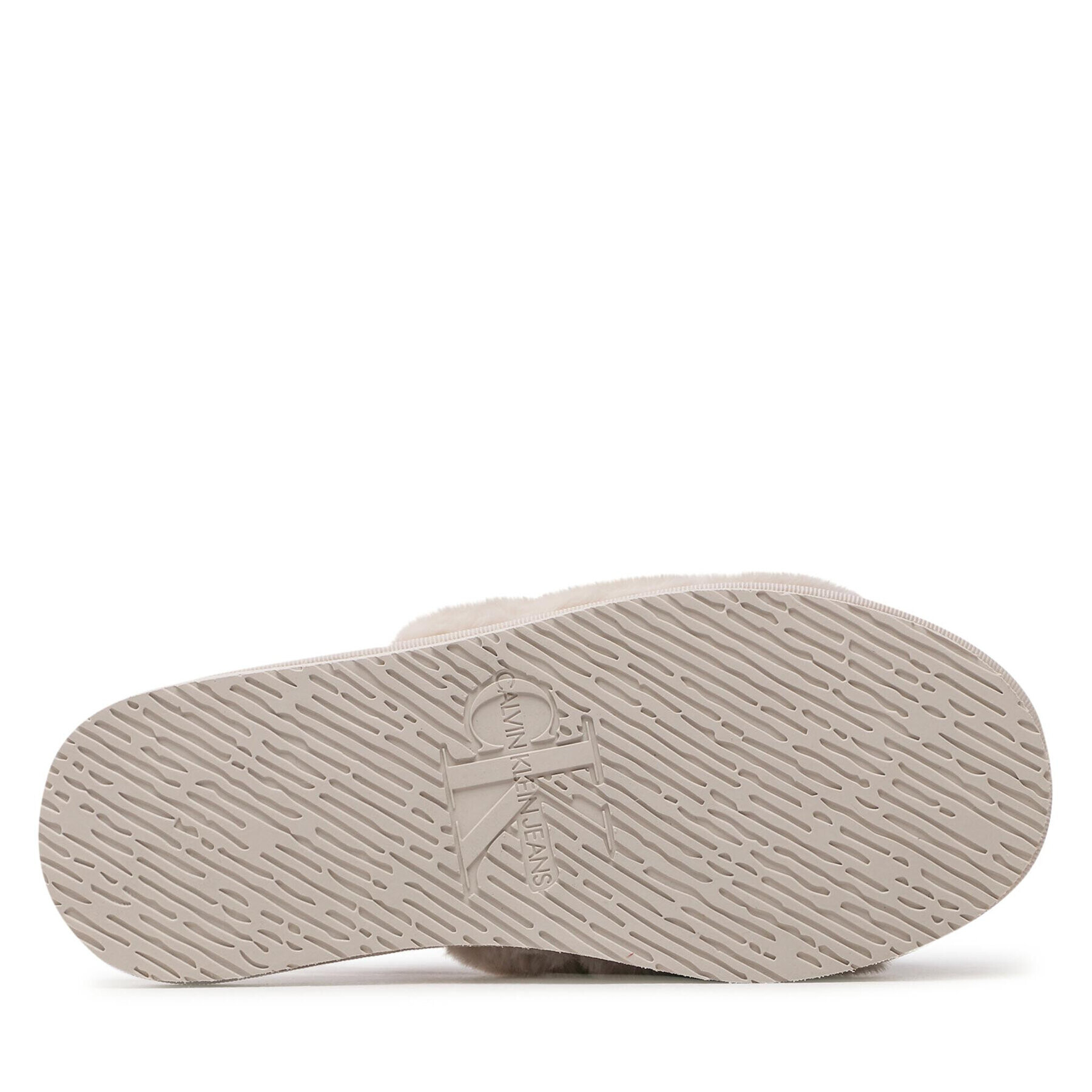 Calvin Klein Jeans Papuče Home Slipper Fakefur Elastic YW0YW00751 Béžová - Pepit.sk