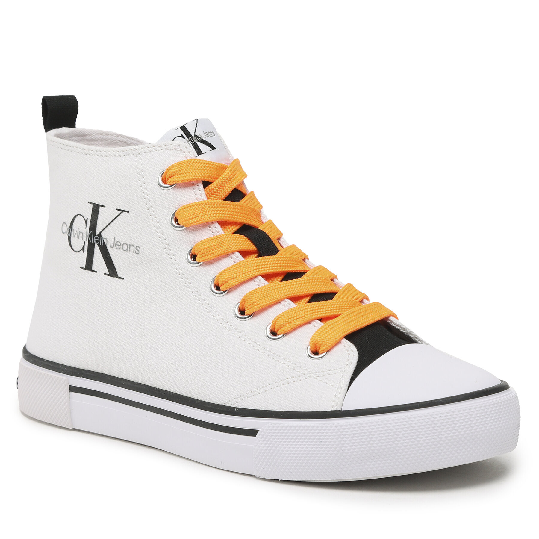 Calvin Klein Jeans Plátenky High Top Lace-Up Sneaker V3X9-80569-0890 S Biela - Pepit.sk