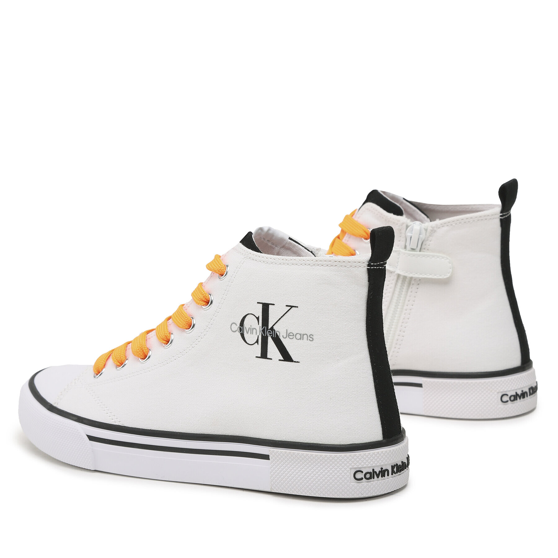 Calvin Klein Jeans Plátenky High Top Lace-Up Sneaker V3X9-80569-0890 S Biela - Pepit.sk