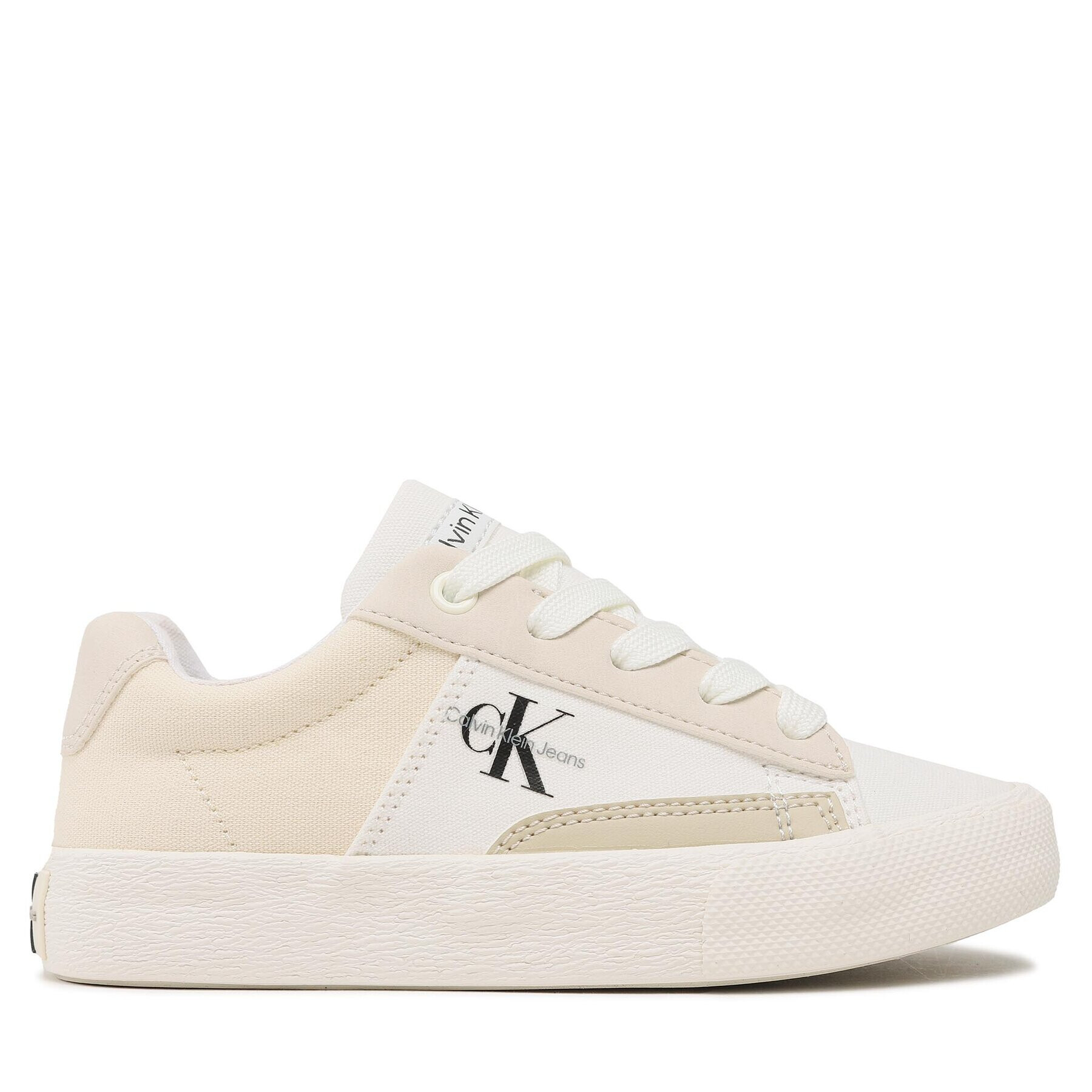 Calvin Klein Jeans Plátenky Low Cut Lace-Up Sneaker V3X9-80564-1355 M Béžová - Pepit.sk