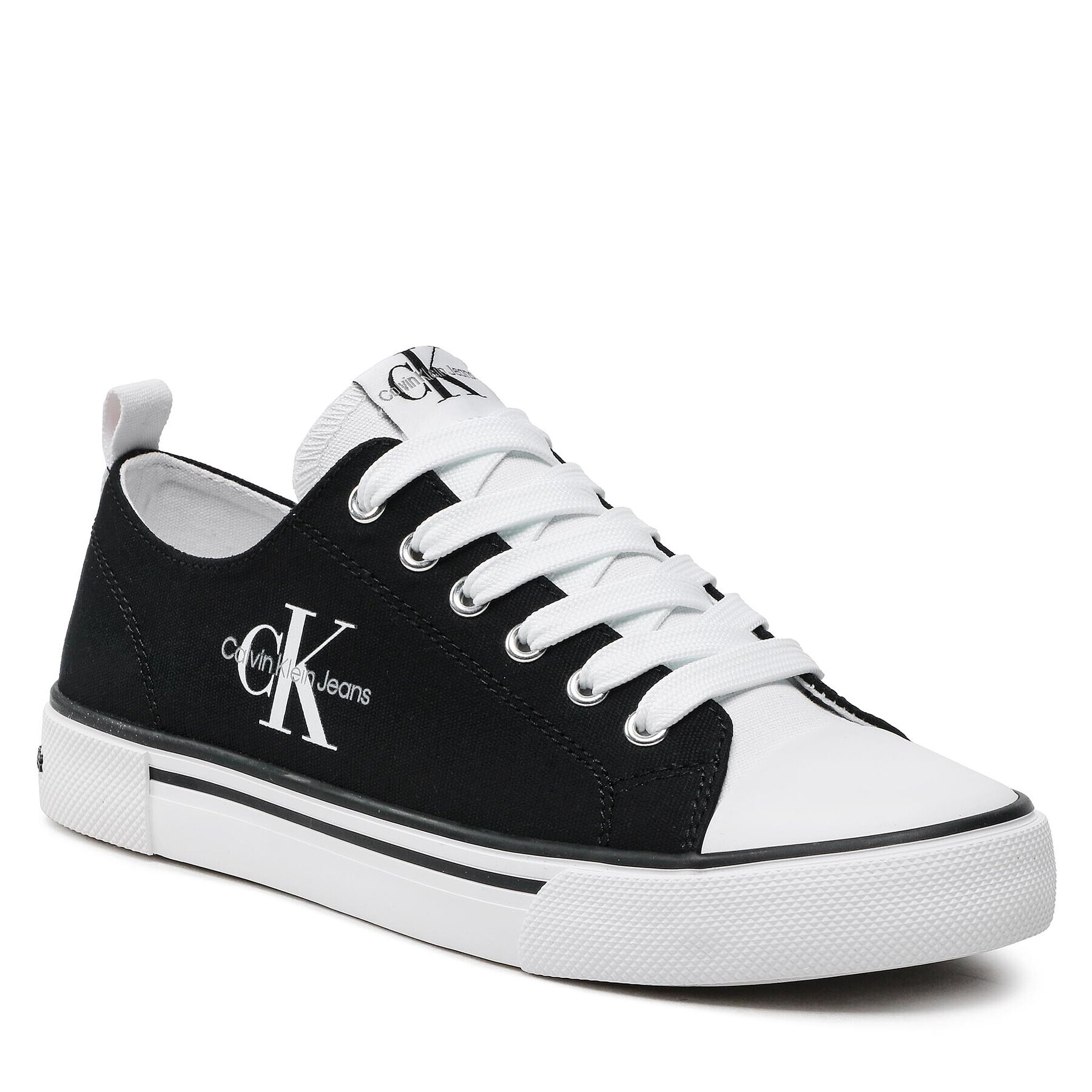 Calvin Klein Jeans Plátenky Low Cut Lace-Up Sneaker V3X9-80567-0890 S Čierna - Pepit.sk