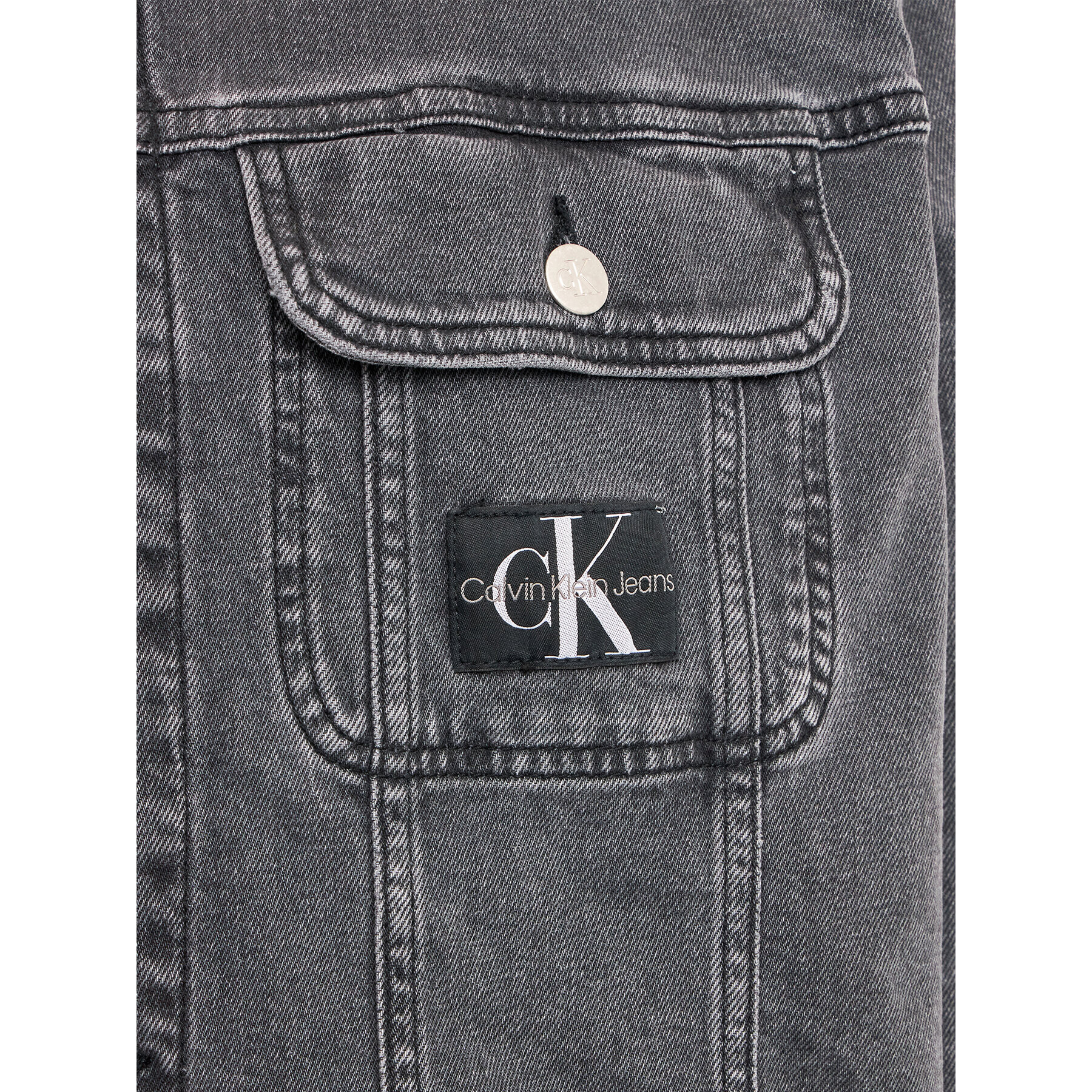 Calvin Klein Jeans Džínsová bunda J20J220886 Sivá Regular Fit - Pepit.sk