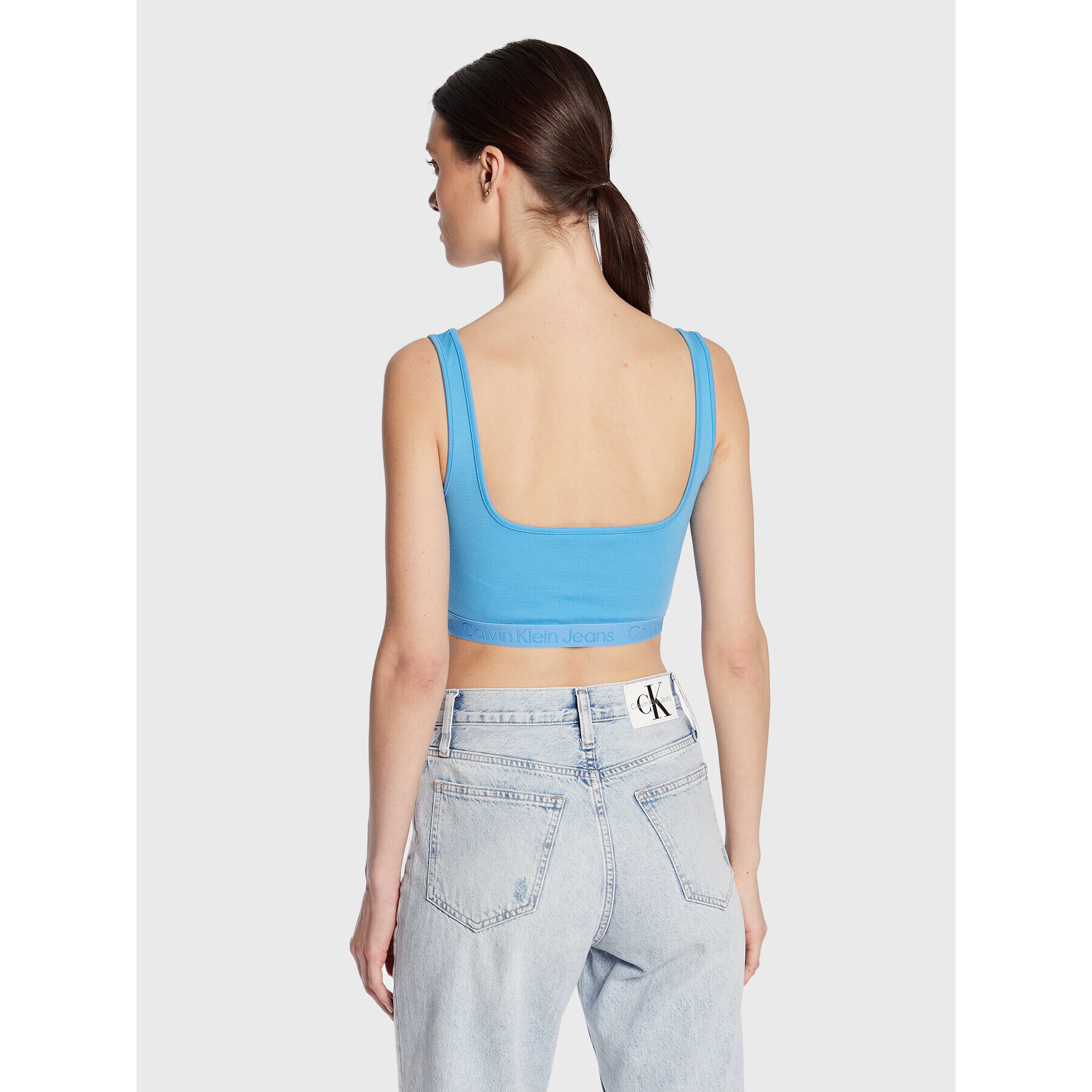 Calvin Klein Jeans Podprsenkový top J20J220772 Modrá - Pepit.sk