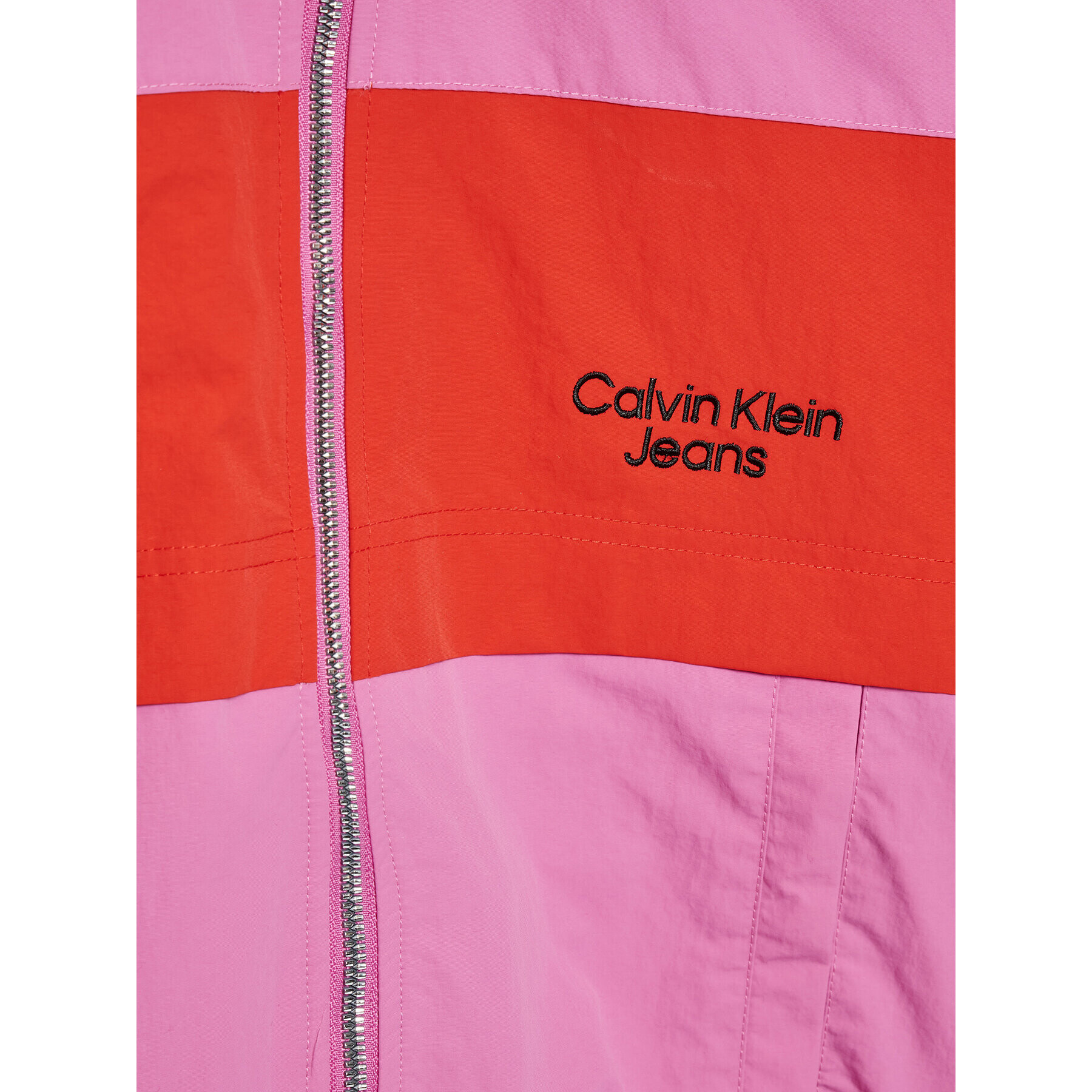 Calvin Klein Jeans Prechodná bunda Colour Block IG0IG01443 Ružová Regular Fit - Pepit.sk