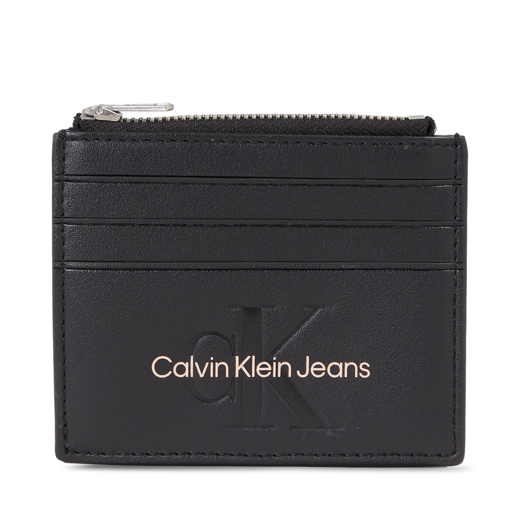 Calvin Klein Jeans Puzdro na kreditné karty Sculpted Cardcase 6Cc Mono K60K608399 Čierna - Pepit.sk