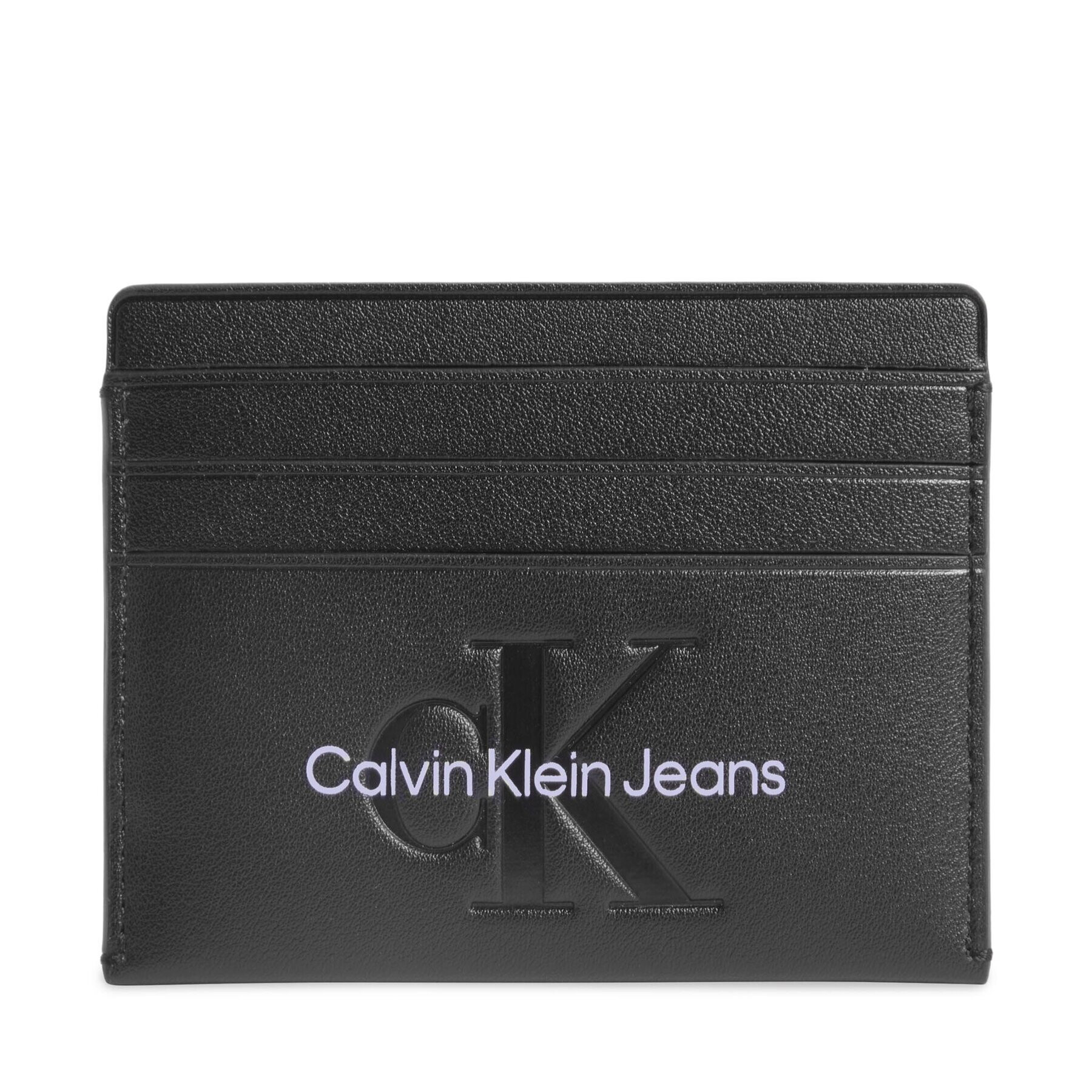 Calvin Klein Jeans Puzdro na kreditné karty Sculpted Cardcase 6Cc Mono K60K610885 Čierna - Pepit.sk