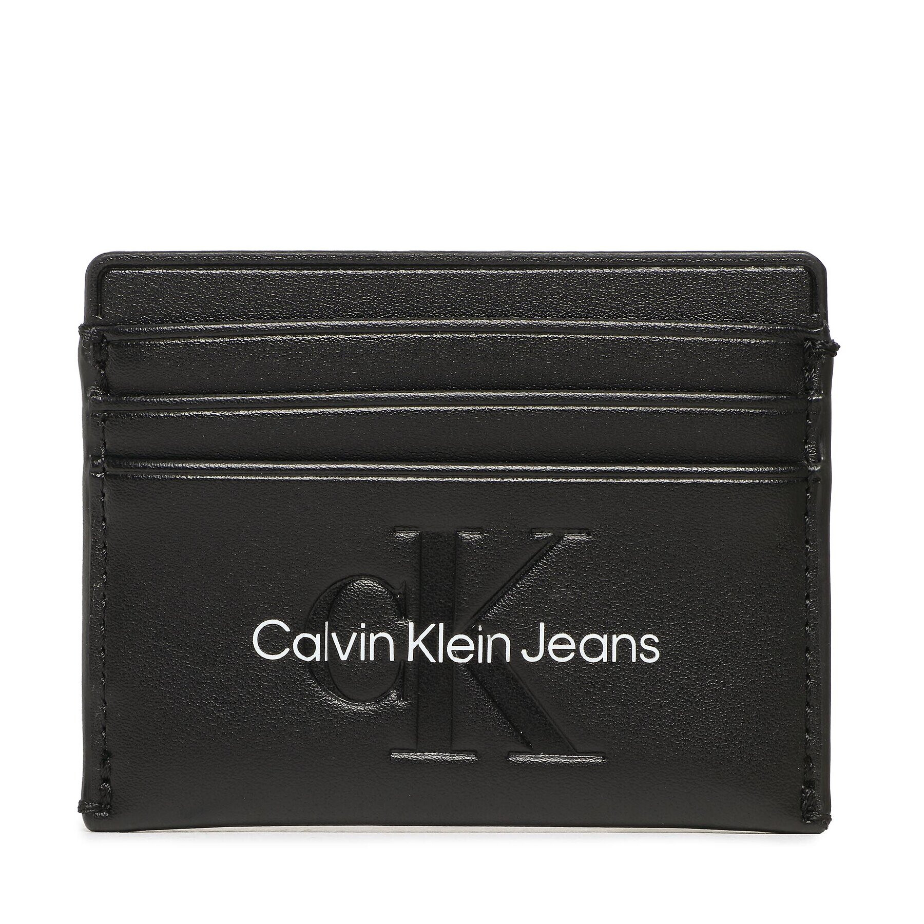 Calvin Klein Jeans Puzdro na kreditné karty Sculpted Cardholder 6 Cc Mono K60K610356 Čierna - Pepit.sk