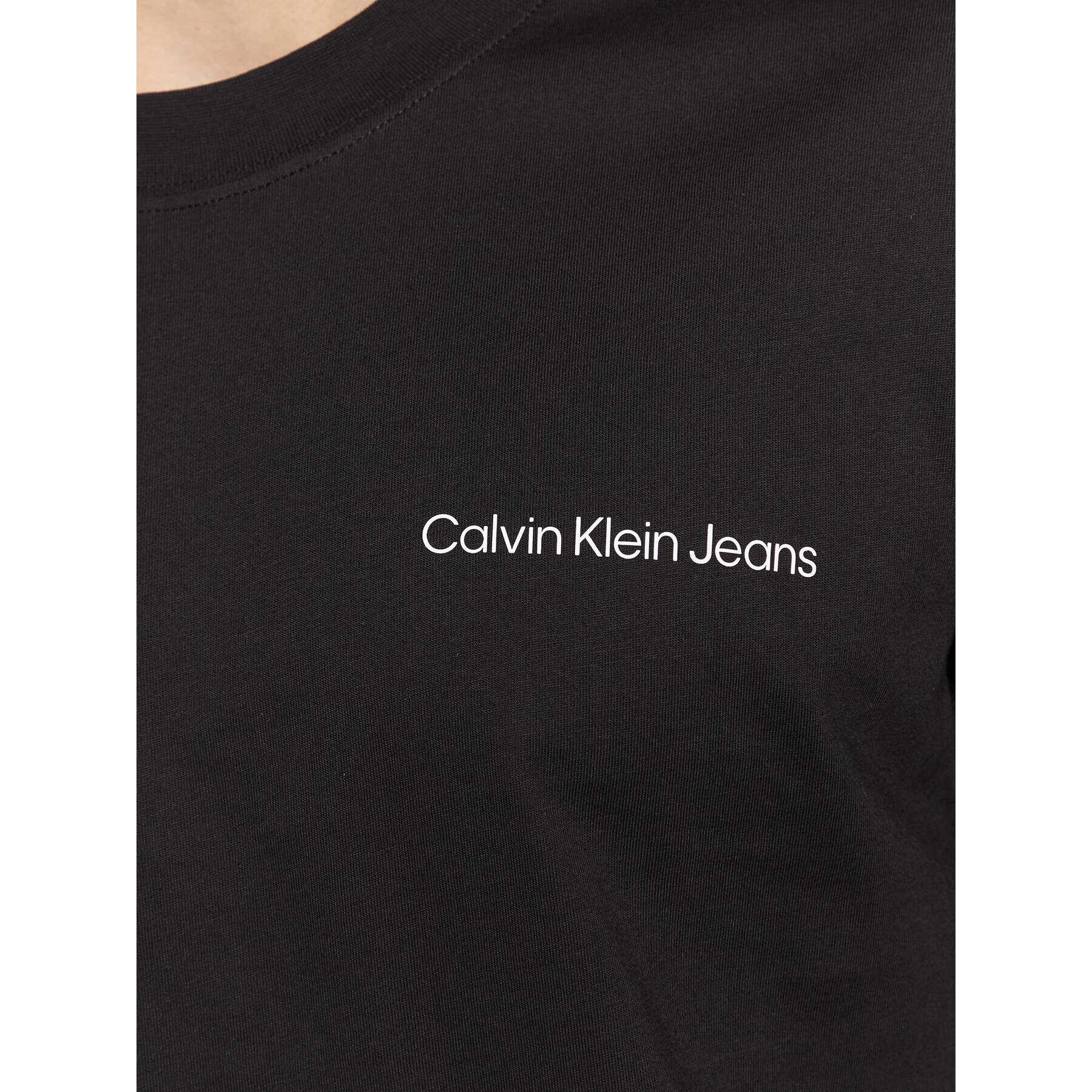 Calvin Klein Jeans S dlhými rukávmi J30J322512 Čierna Regular Fit - Pepit.sk