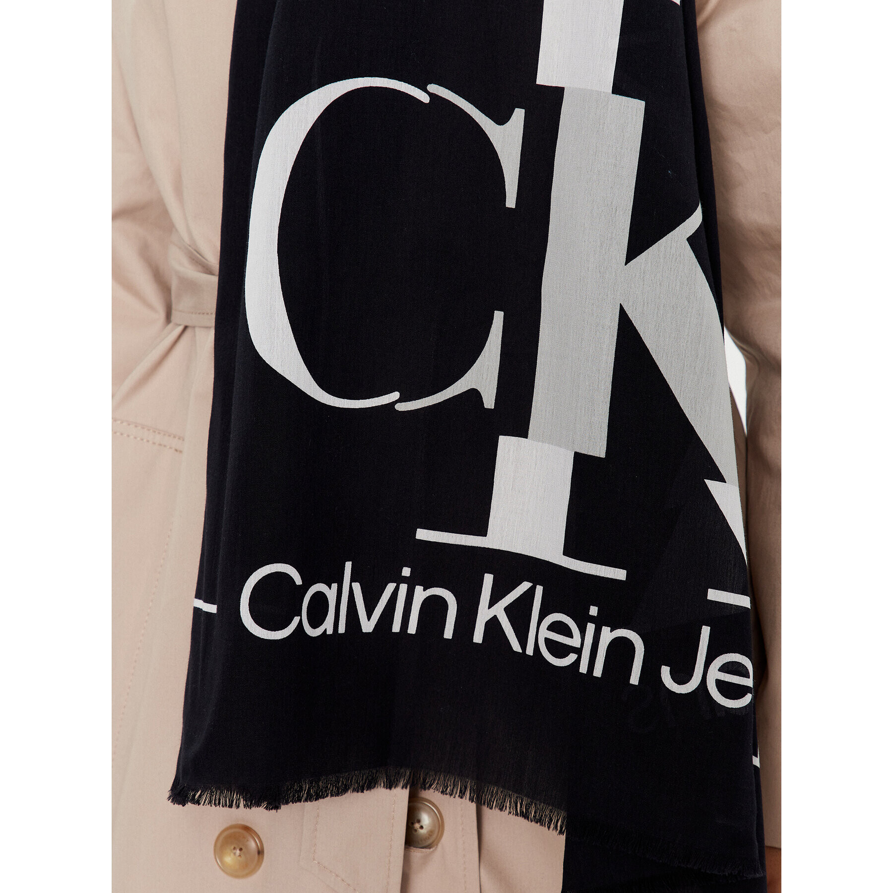 Calvin Klein Jeans Šál K60K610605 Čierna - Pepit.sk