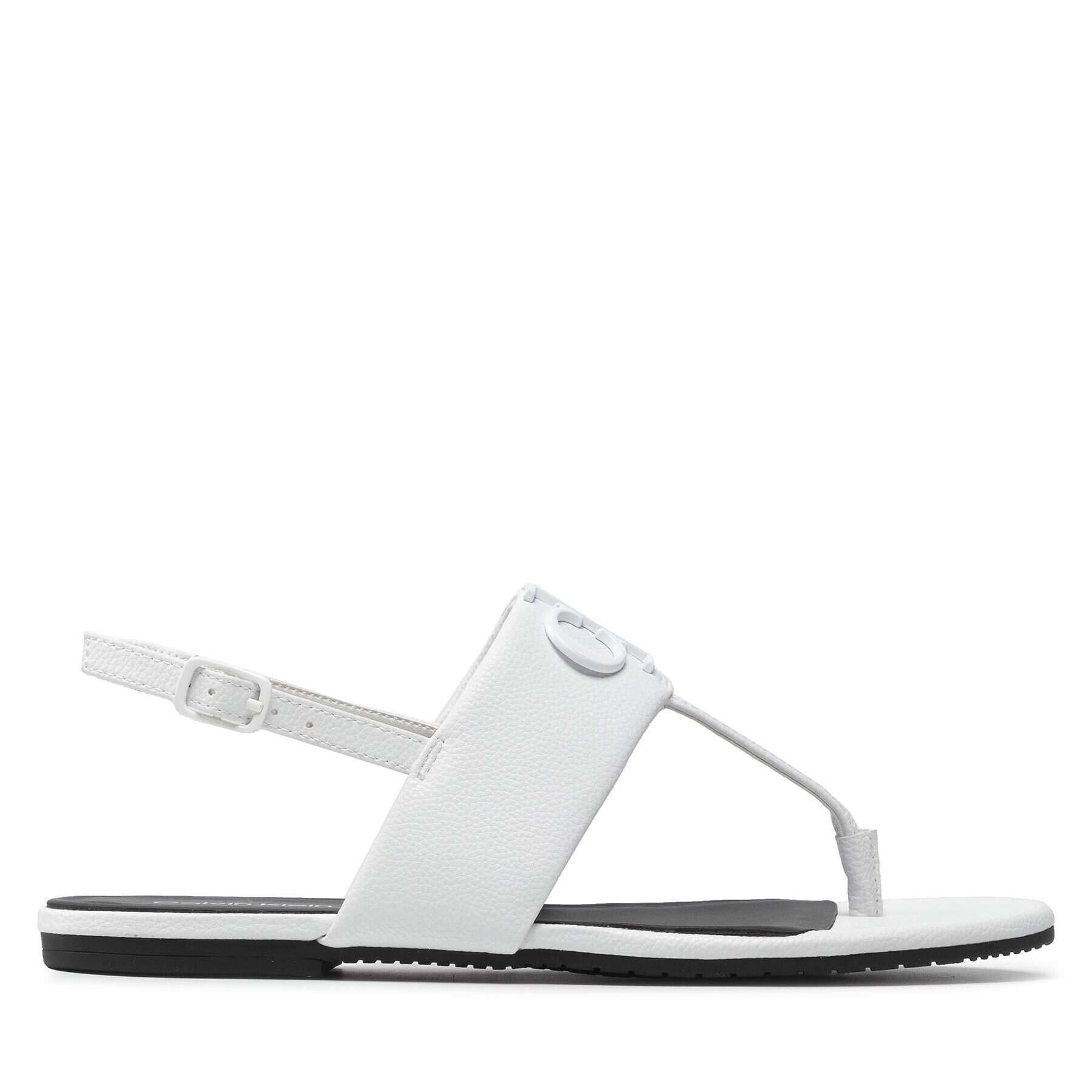 Calvin Klein Jeans Sandále Flat Sandal Hw Lth 2 YW0YW00544 Biela - Pepit.sk