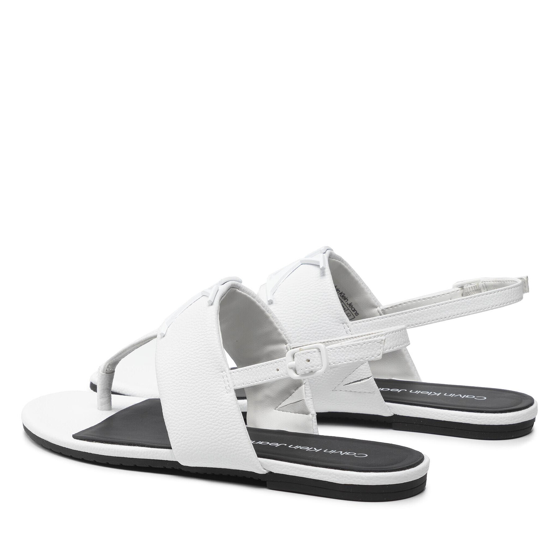 Calvin Klein Jeans Sandále Flat Sandal Hw Lth 2 YW0YW00544 Biela - Pepit.sk