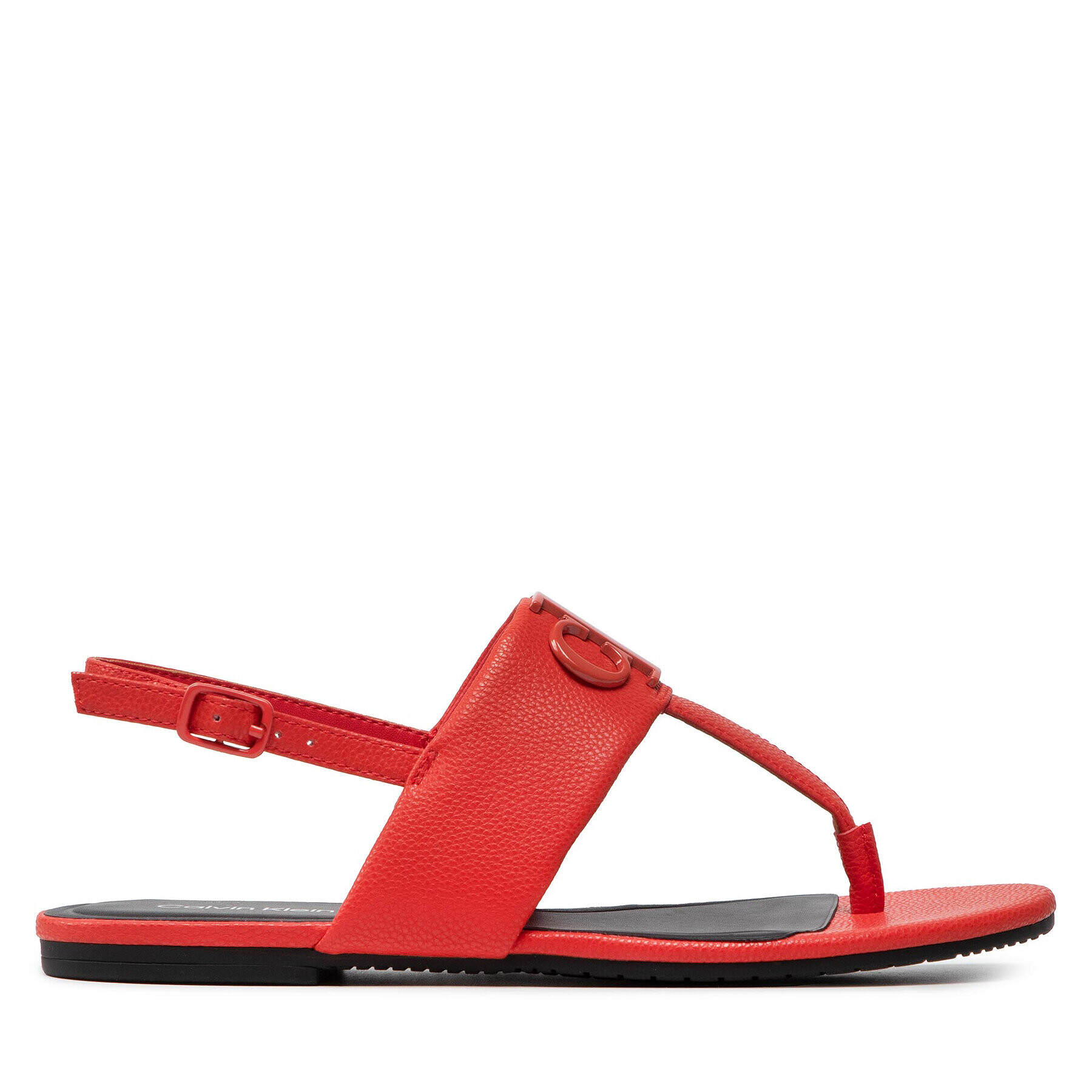 Calvin Klein Jeans Sandále Flat Sandal Hw Lth 2 YW0YW00544 Červená - Pepit.sk