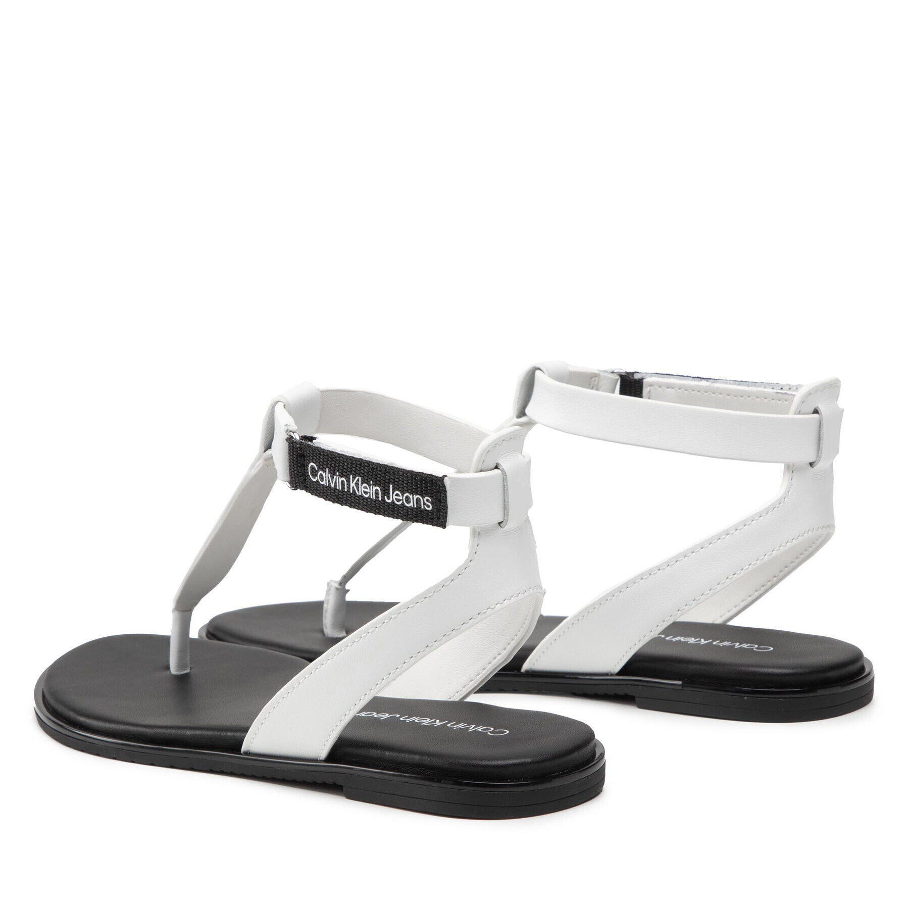 Calvin Klein Jeans Sandále Flat Sandal Toe YW0YW00545 Biela - Pepit.sk