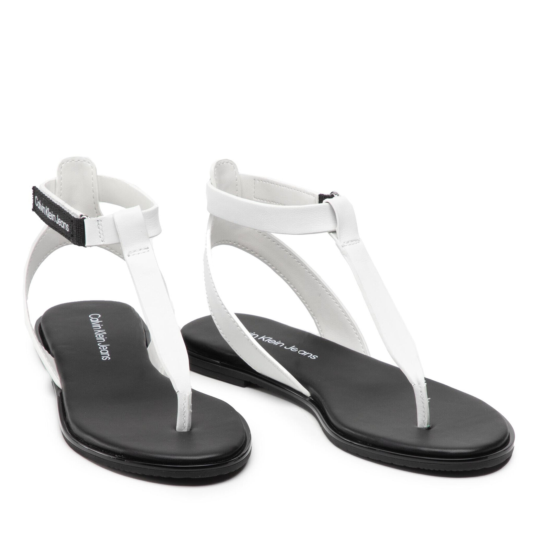 Calvin Klein Jeans Sandále Flat Sandal Toe YW0YW00545 Biela - Pepit.sk