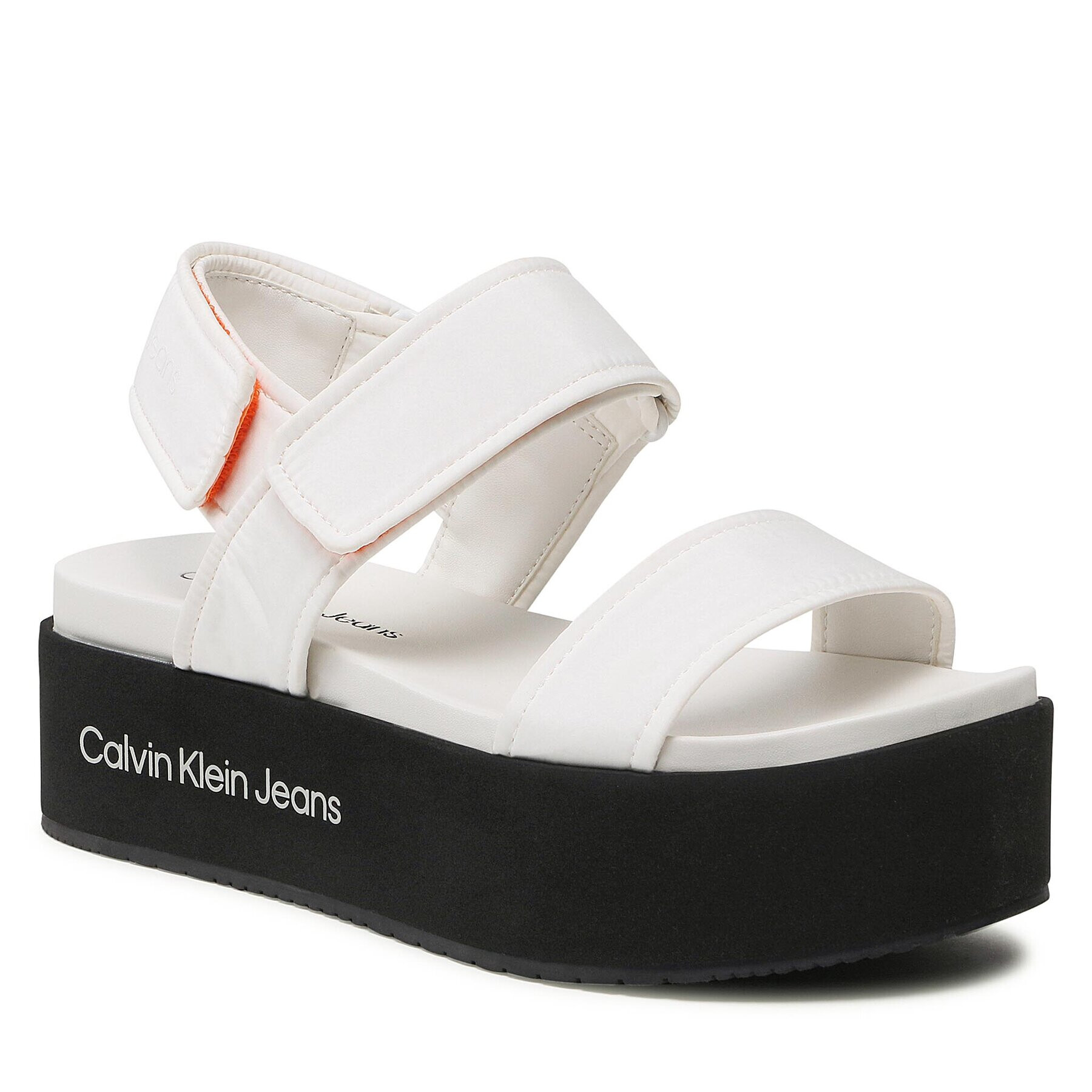 Calvin Klein Jeans Sandále Flatform Sandal Softny YW0YW00965 Biela - Pepit.sk